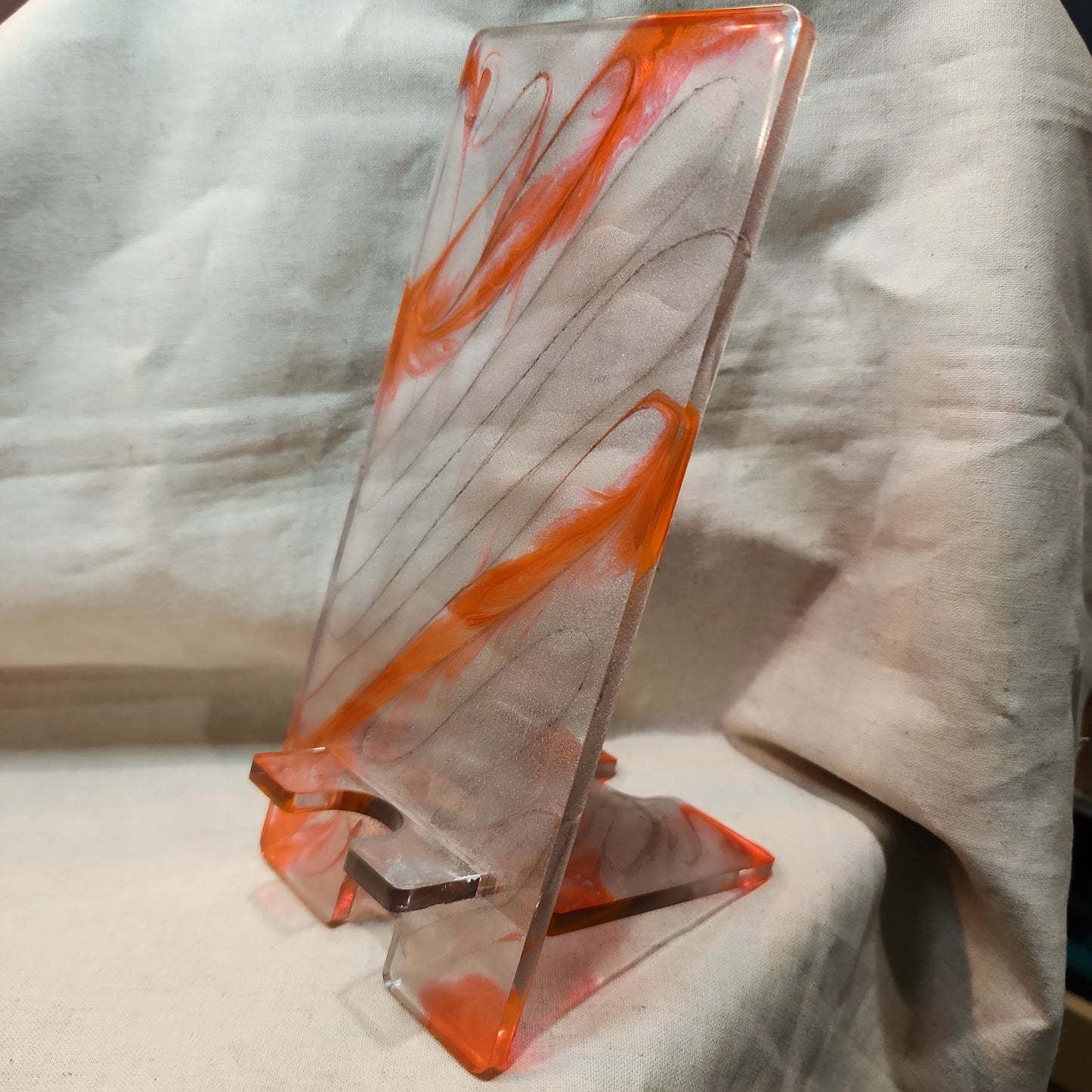 Phone Stand-Pink/Grey Shimmer