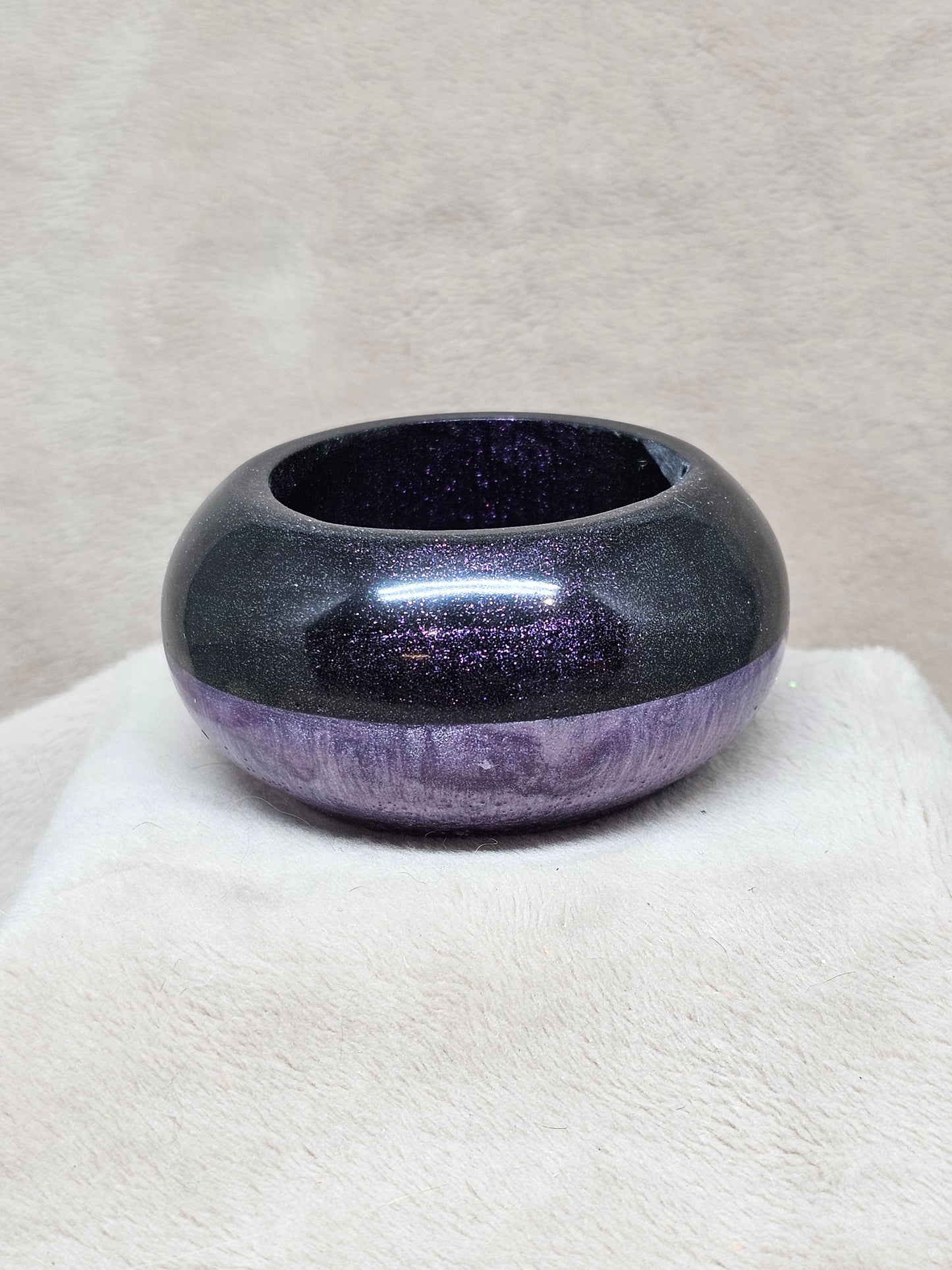 Votive/Planter - Purple/Black