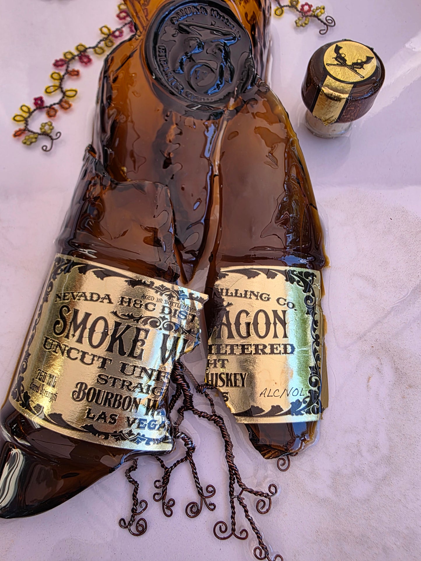 Bottle Art - Smoke Wagon Whiskey