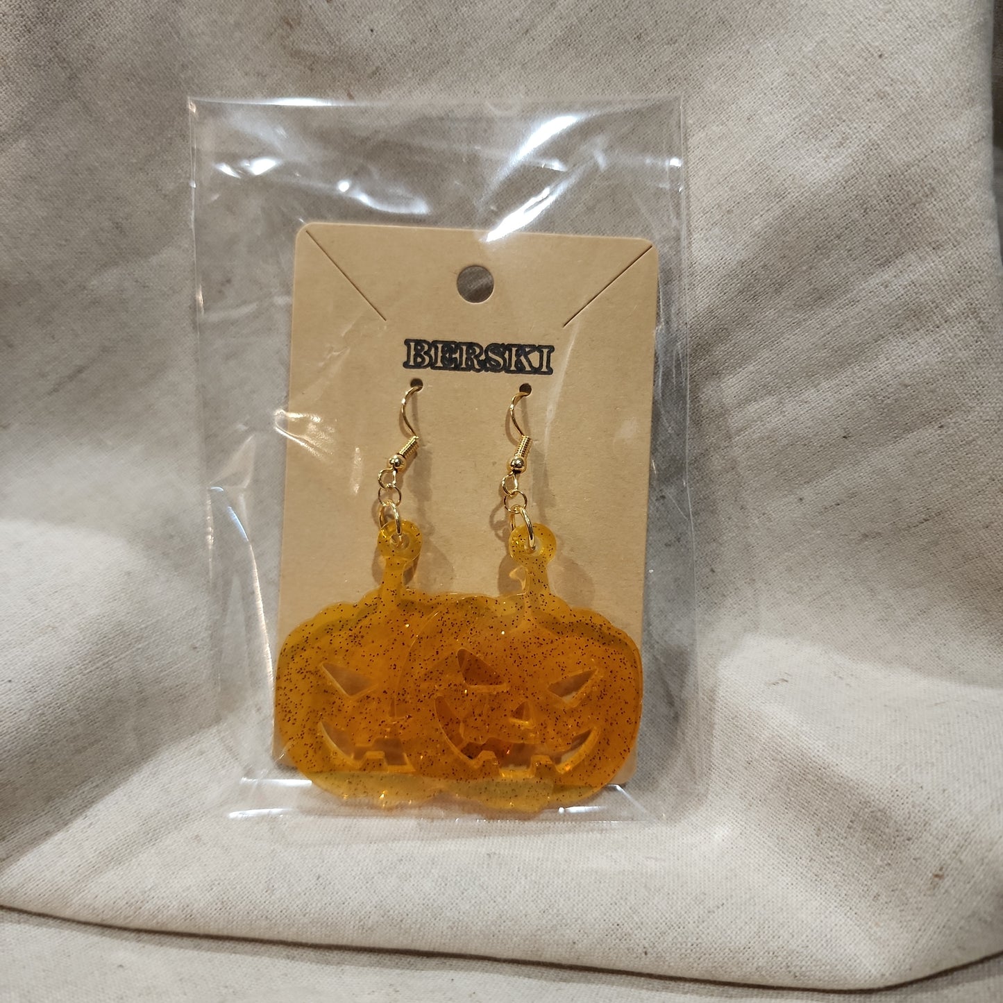 SALE - Pumpkin Earrings