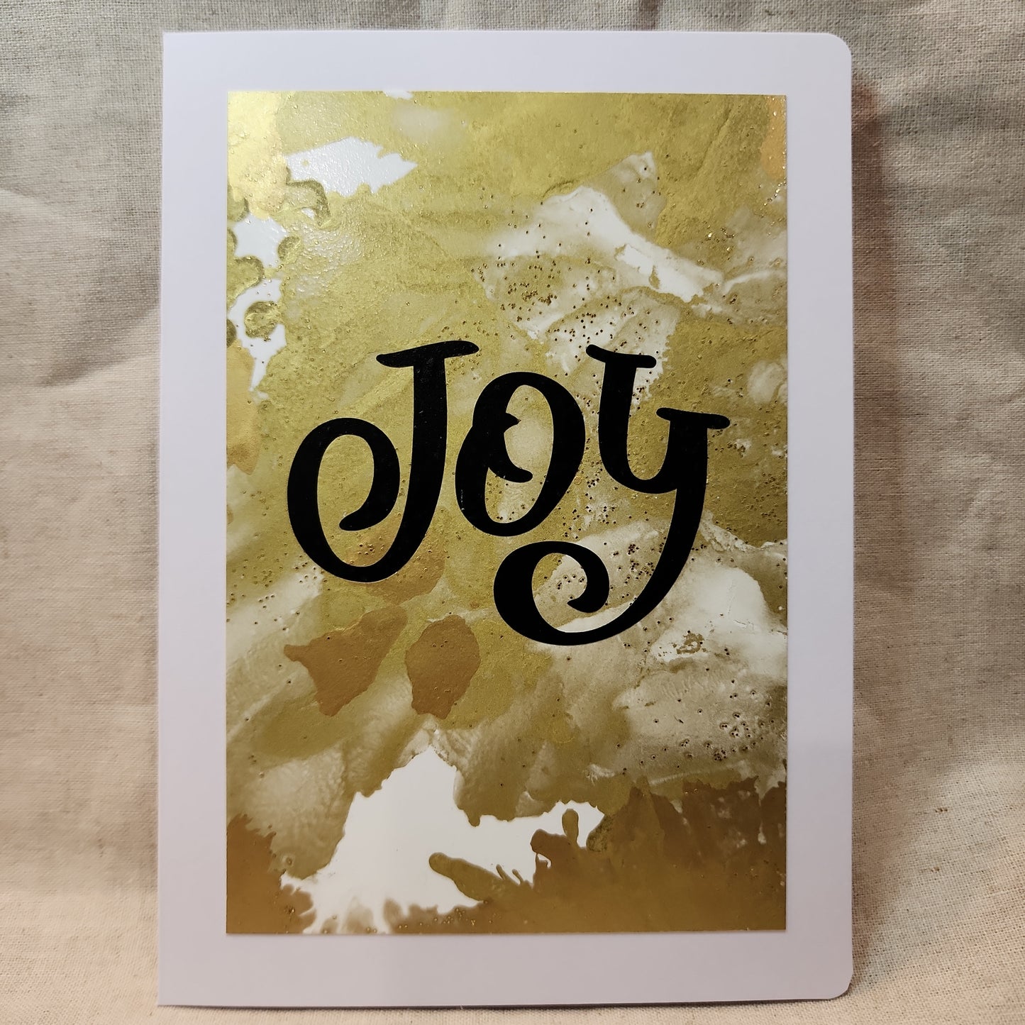 Holiday Notecards - Gold Glitter (Set of 4)