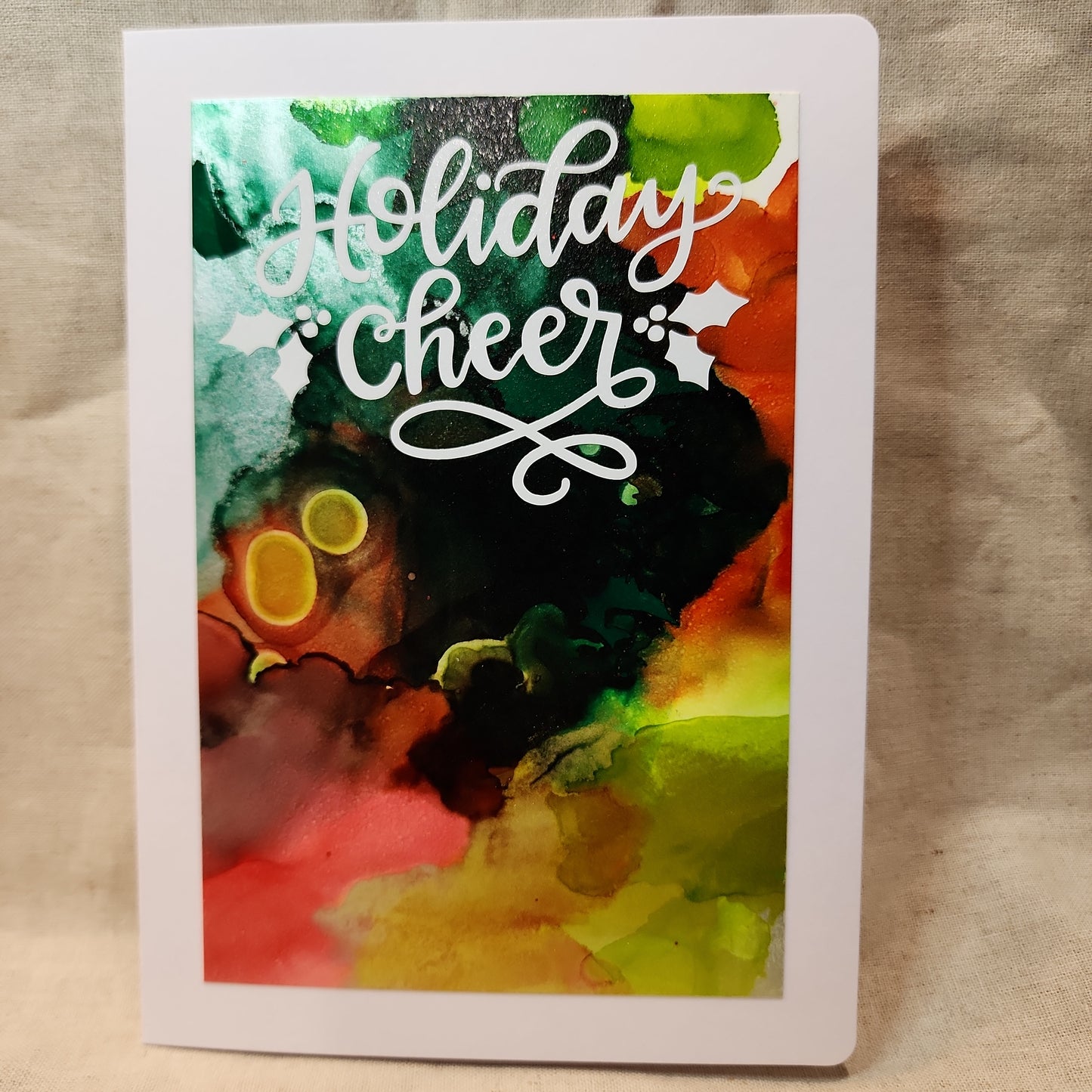 Holiday Notecards - Green/Red (Set of 4)