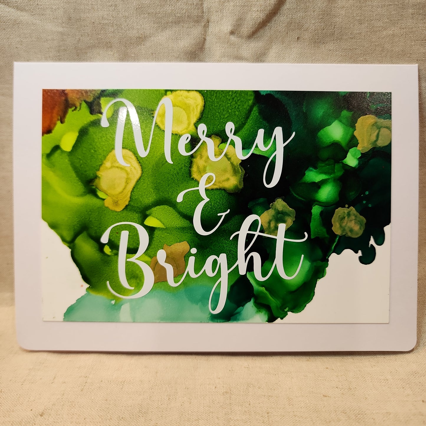 Holiday Notecards - Green/Red/Gold (Set of 4)