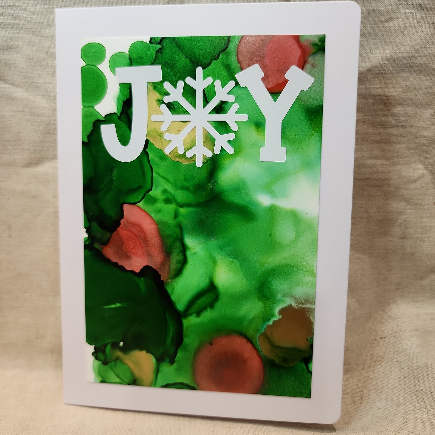 Holiday Notecards - Green/Red/Gold (Set of 4)