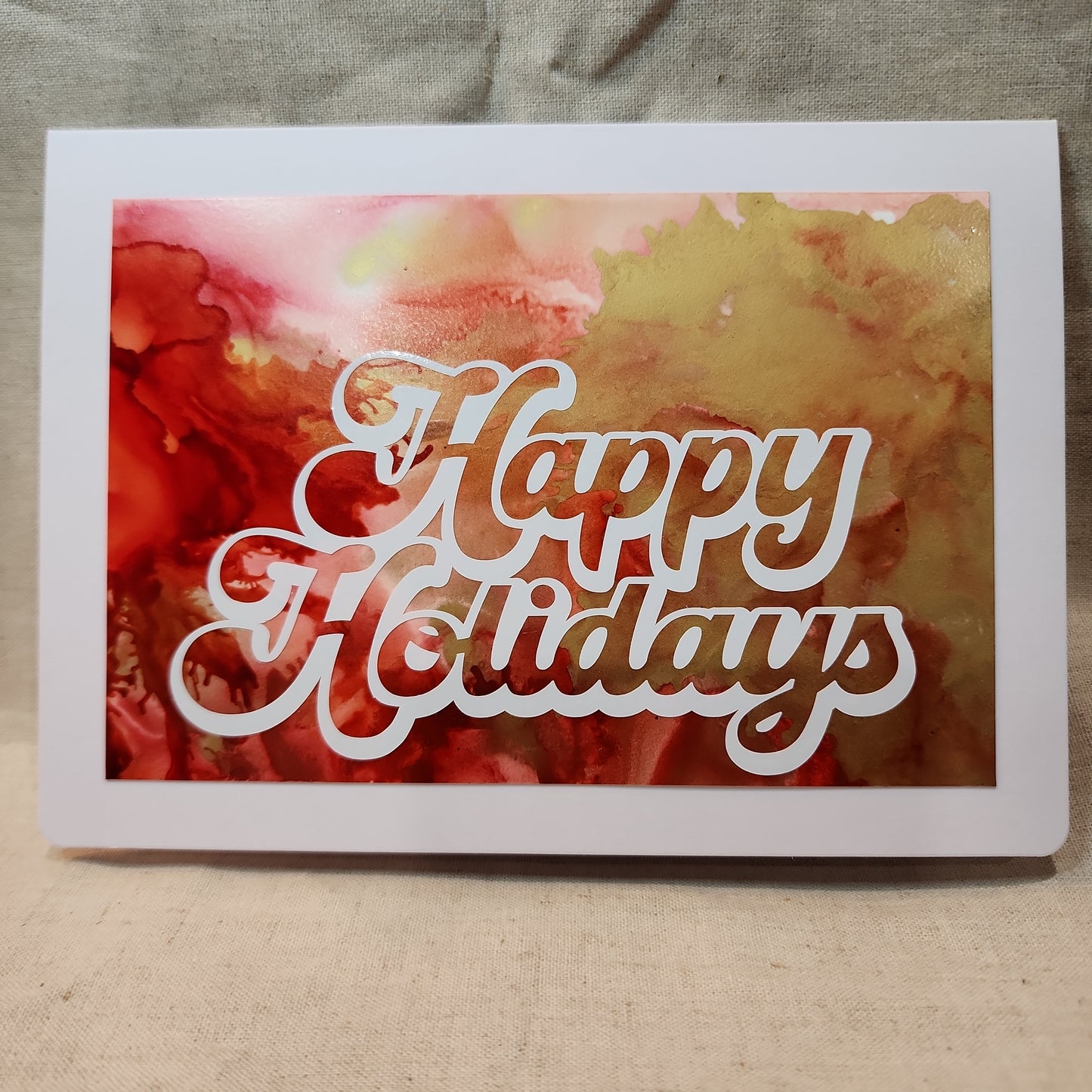 Holiday Notecards - Red/Gold (Set of 2)