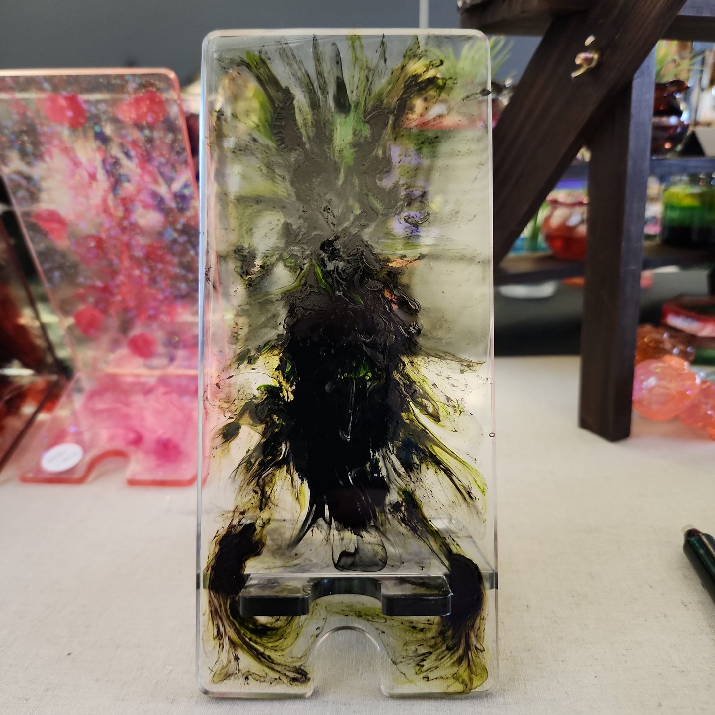 Phone Stand-Black/Green