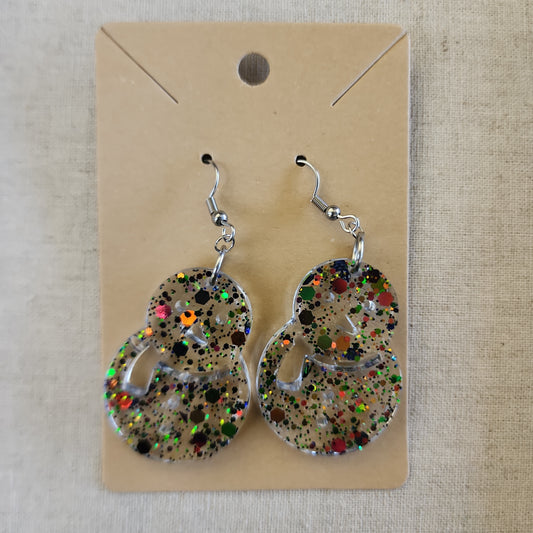 SALE - Snowman Earrings