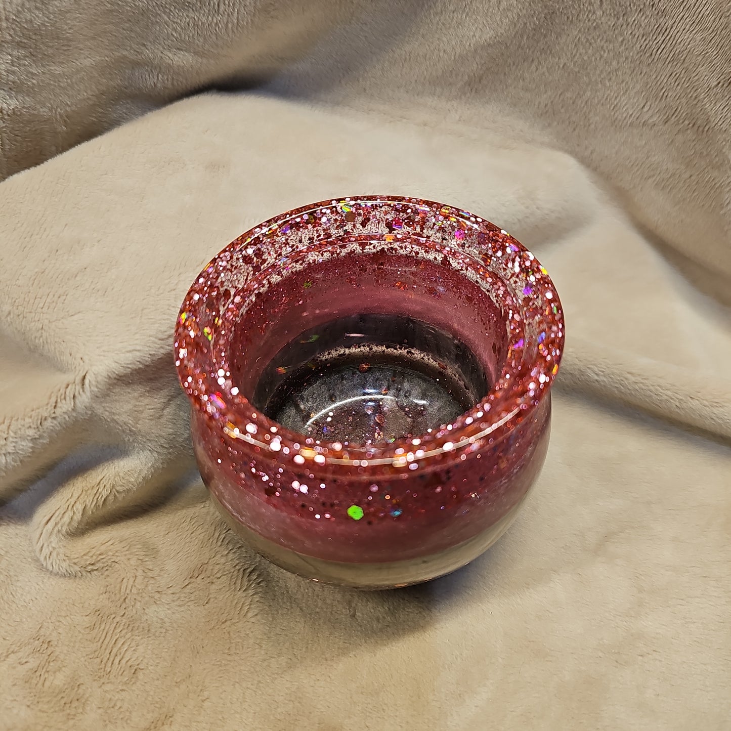 Votive/Planter-Pink & Metal