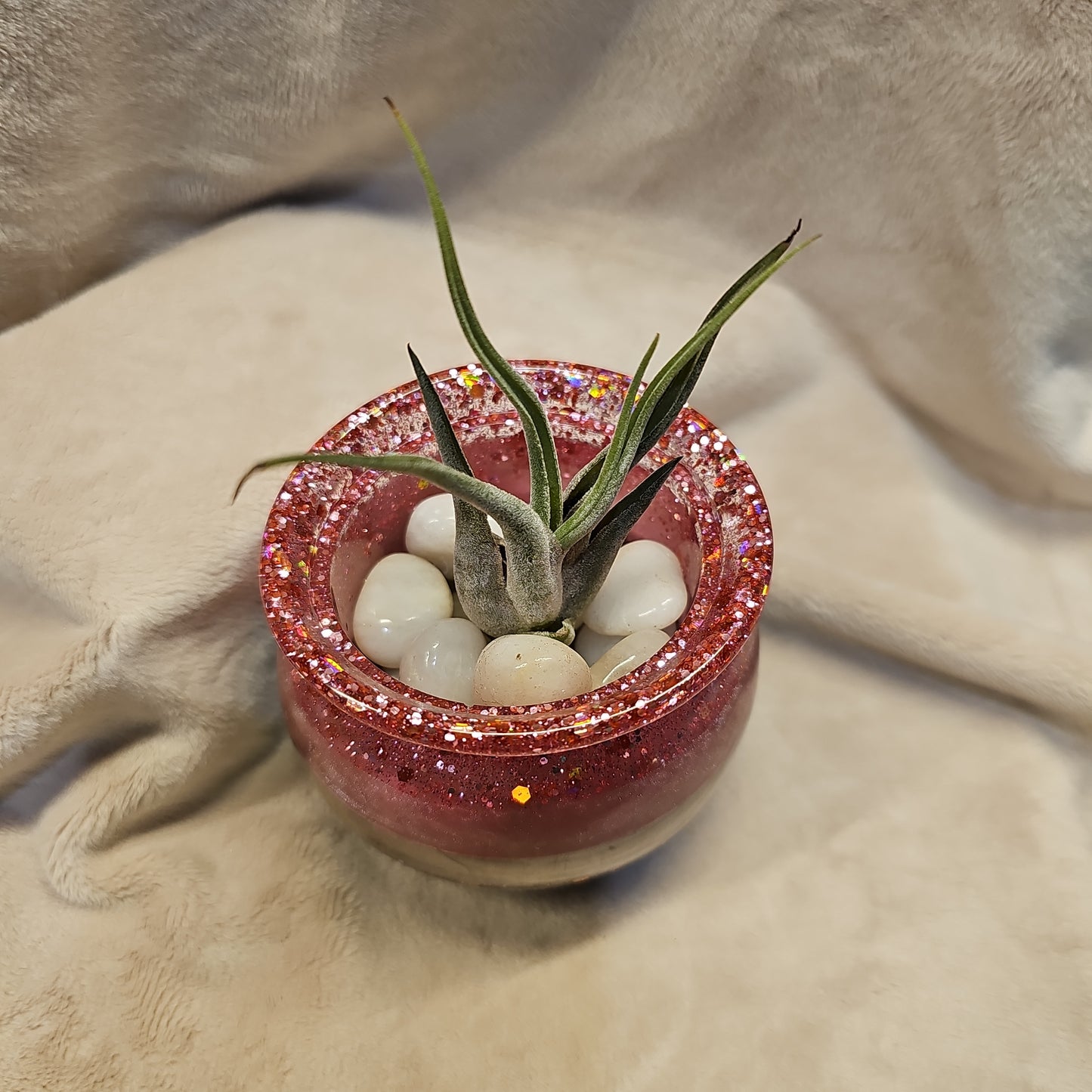 Votive/Planter-Pink & Metal