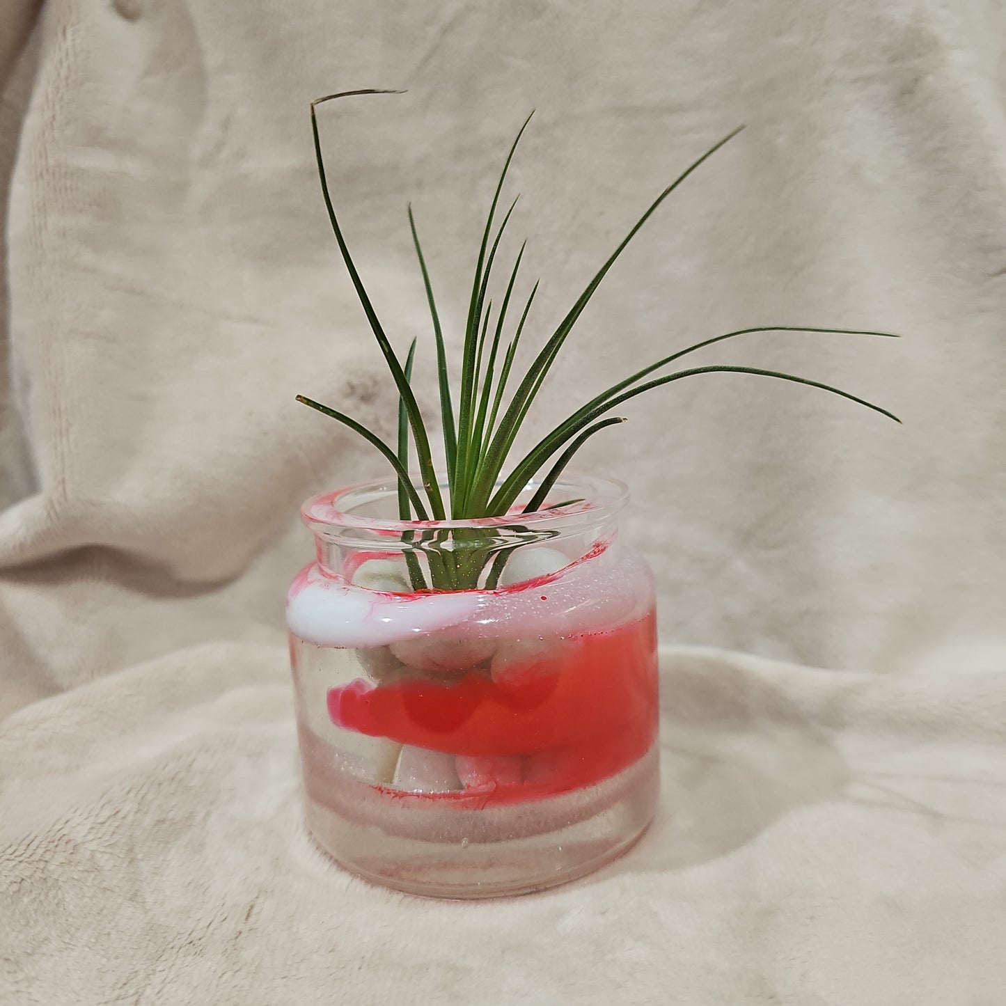 Votive/Planter-Red & White