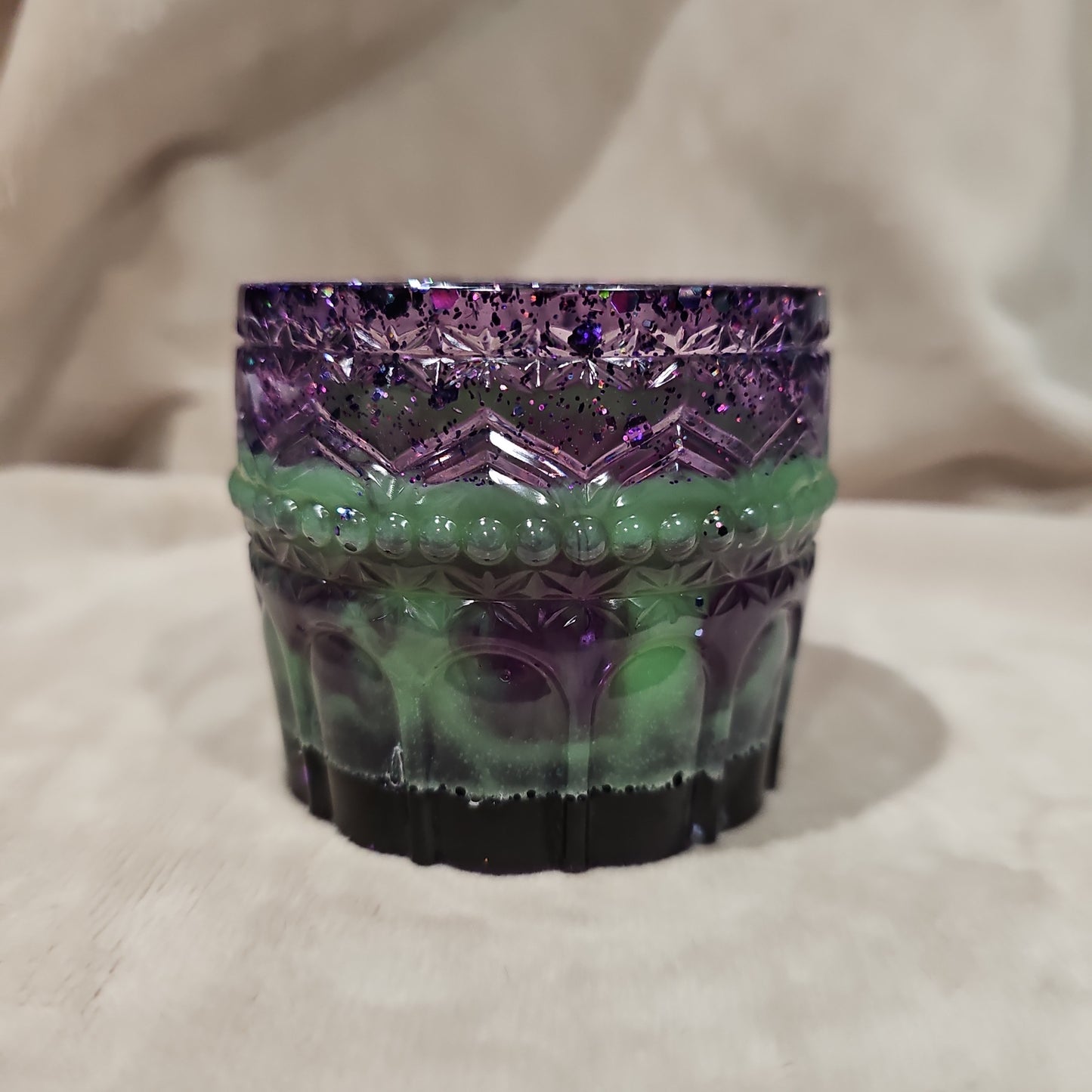 Votive/Planter-Purple & Green