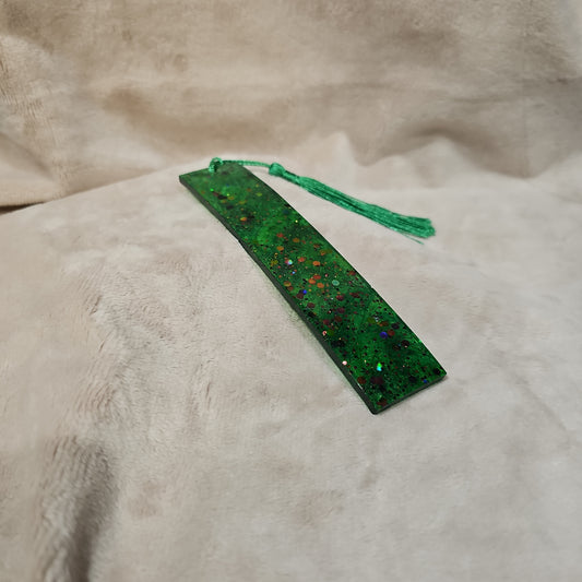 Bookmark - Green & Brown Sparkle