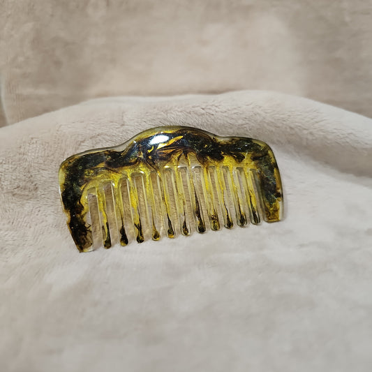 Hair Comb - Yellow & Black