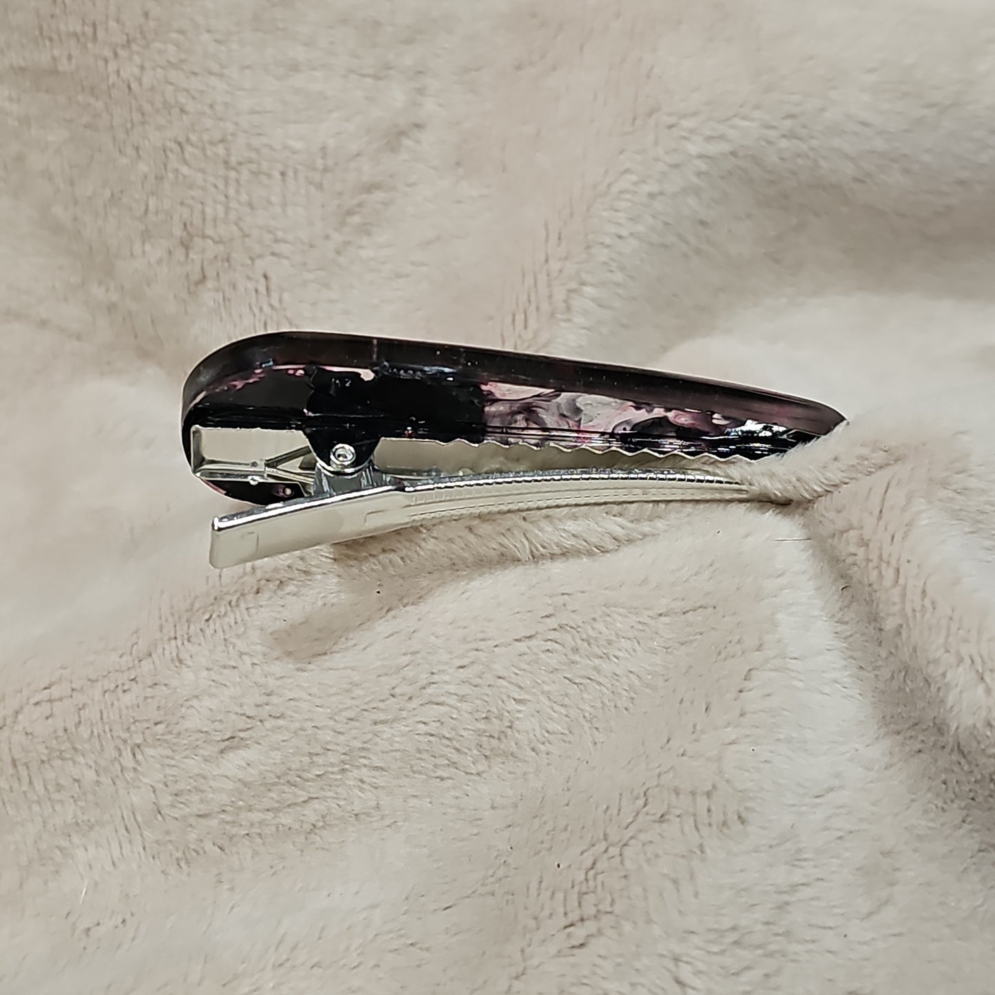 Hair Clip - Black & Pink