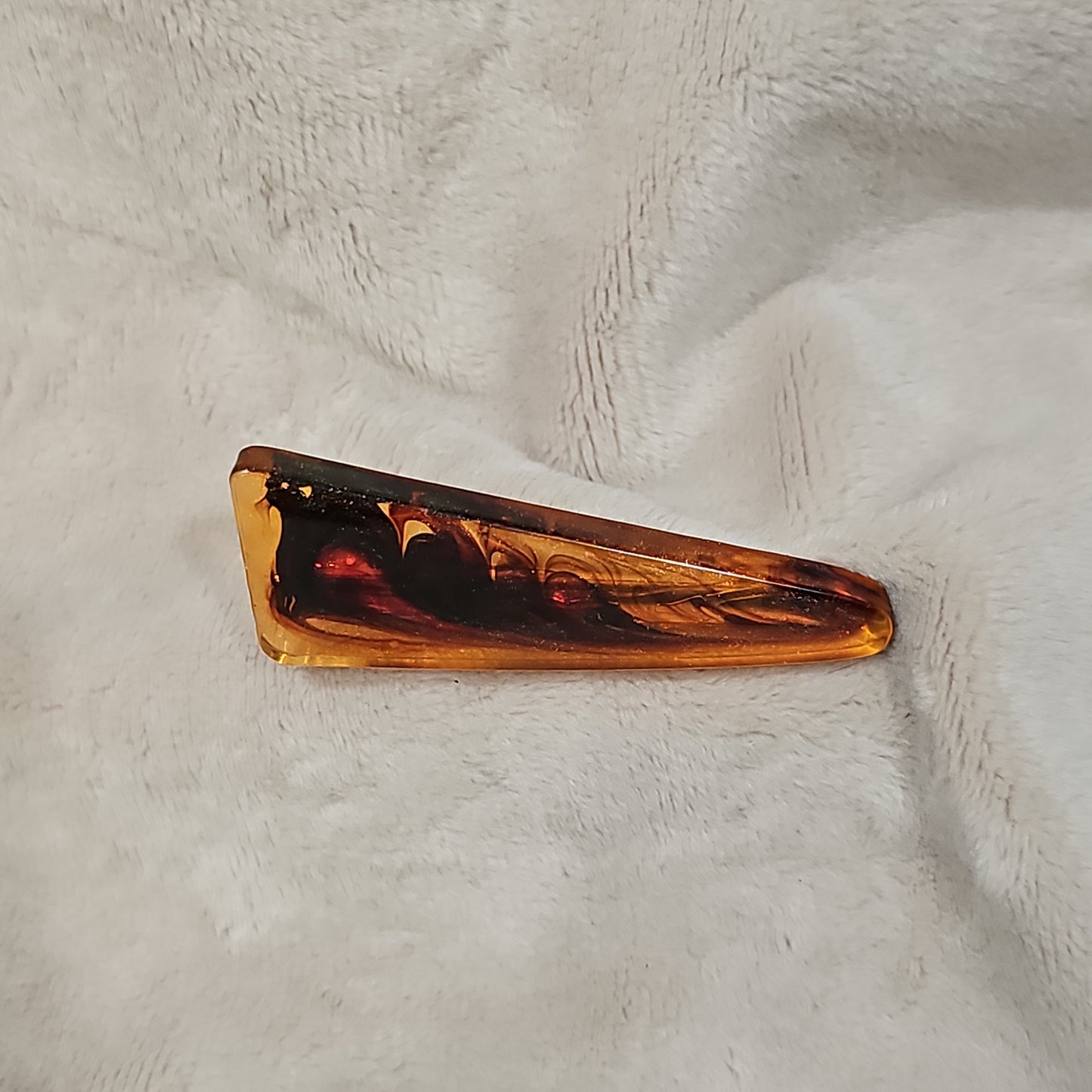 Hair Clip - Orange & Brown