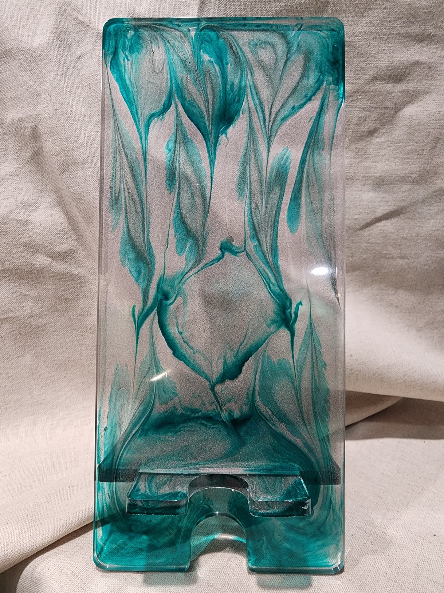 Phone Stand-Turquoise/Light Pink Shimmer