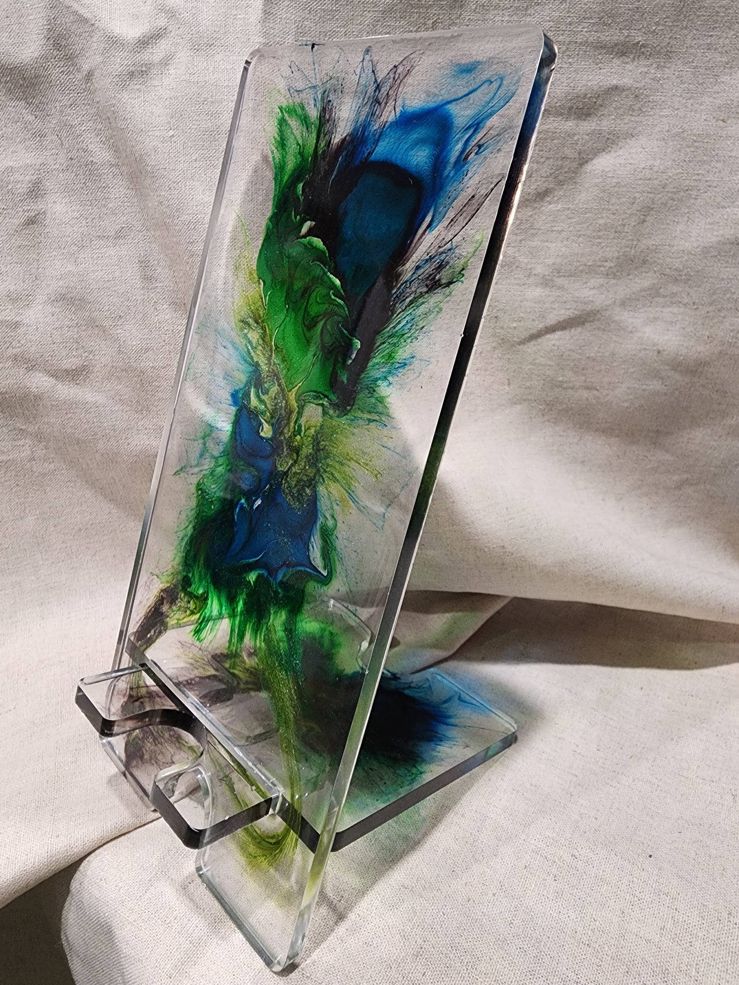 Phone Stand-Blue/Green Shimmer