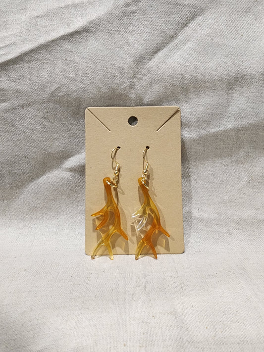 SALE - Antler Earrings