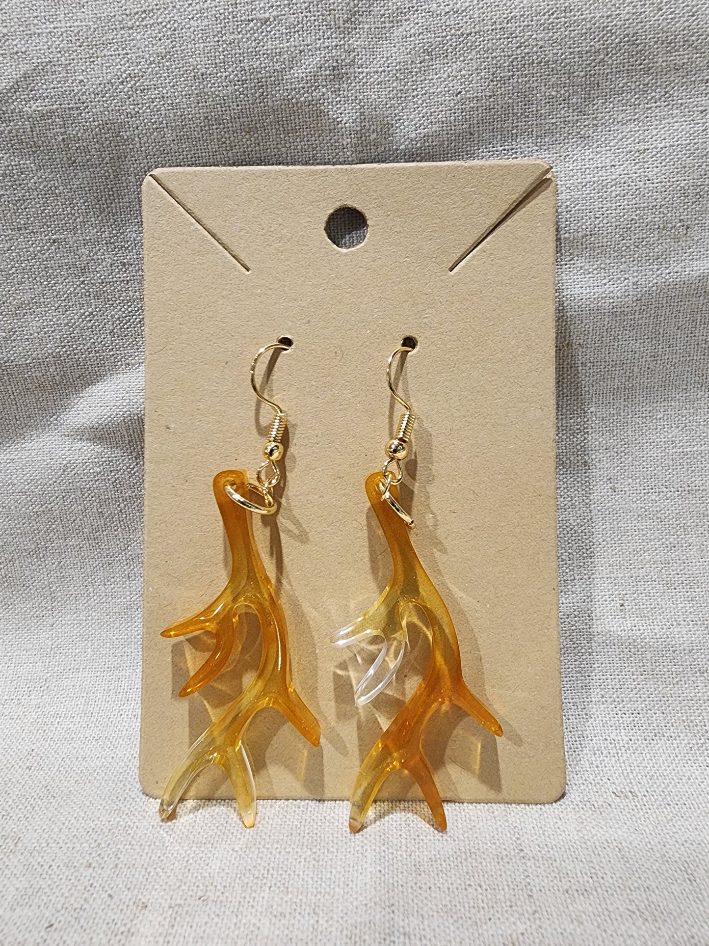 SALE - Antler Earrings