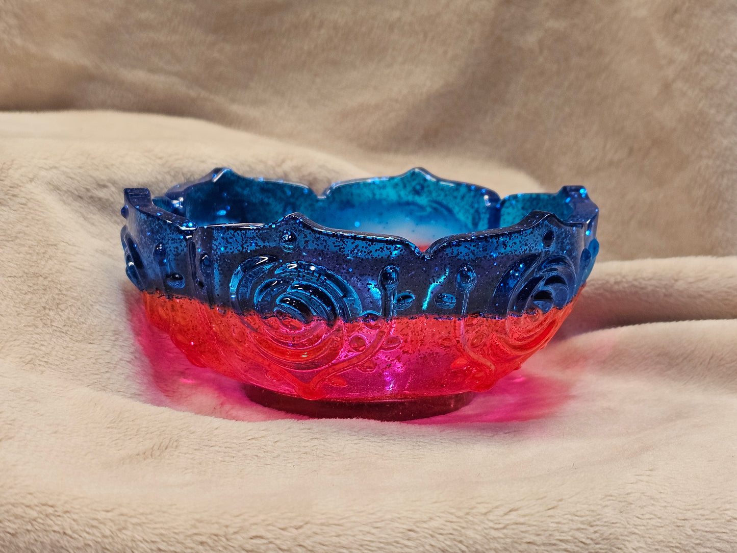 Votive/Planter-Blue & Pink