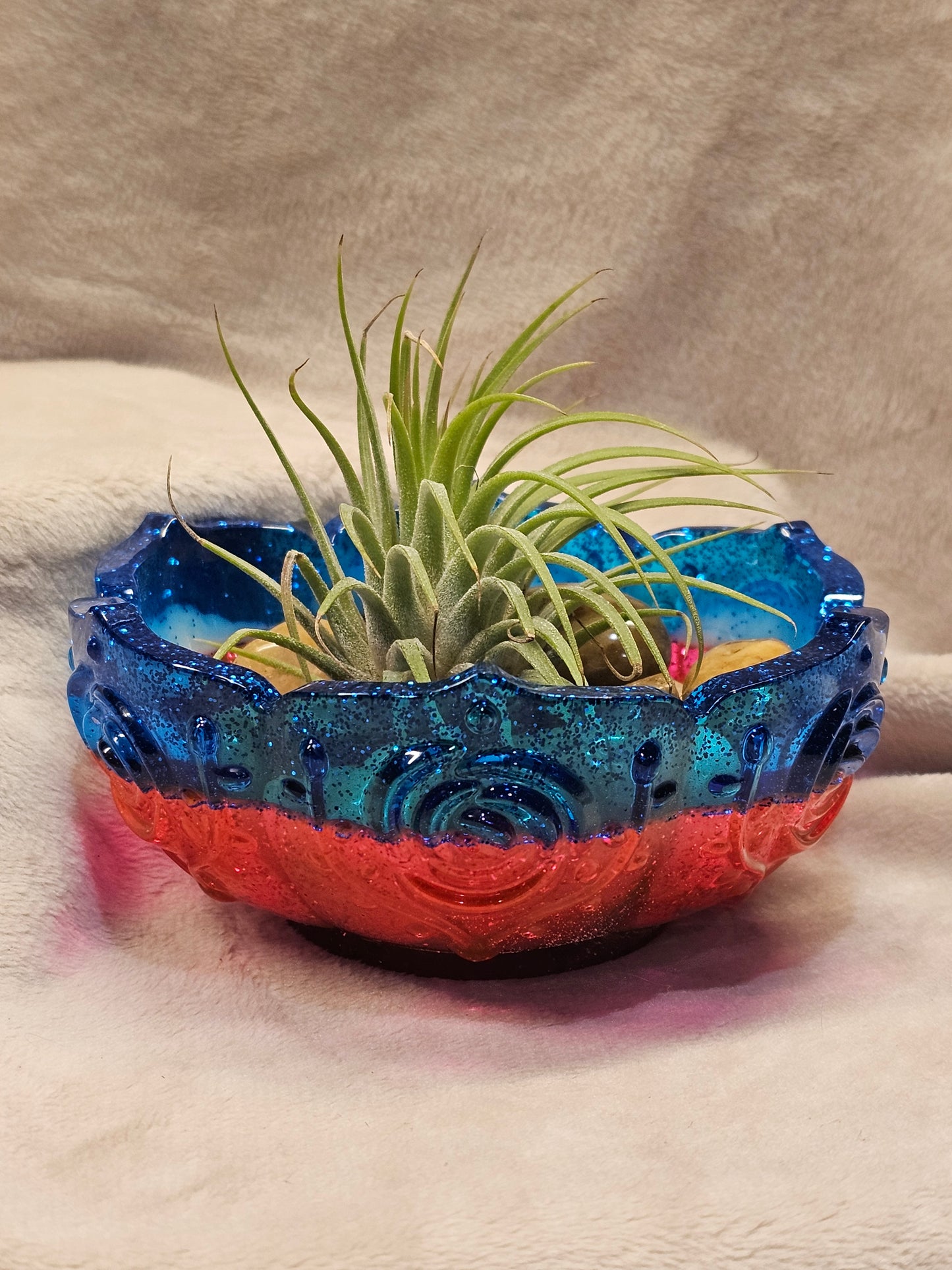 Votive/Planter-Blue & Pink