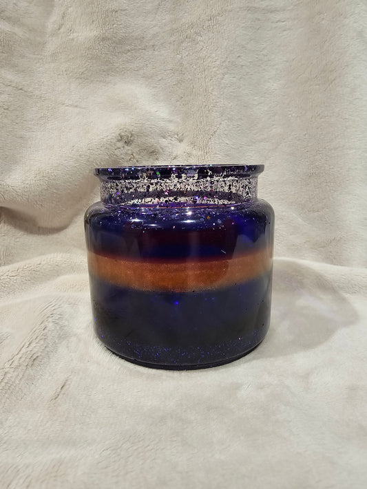 Votive/Planter-Purple & Orange