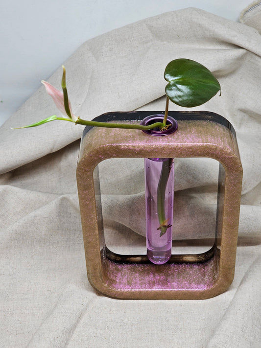 Plant Propagator - Pink Iridescent/Black - Rectangle