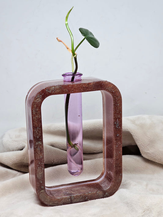 Plant Propagator - Shimmery Rose Gold - Rectangle