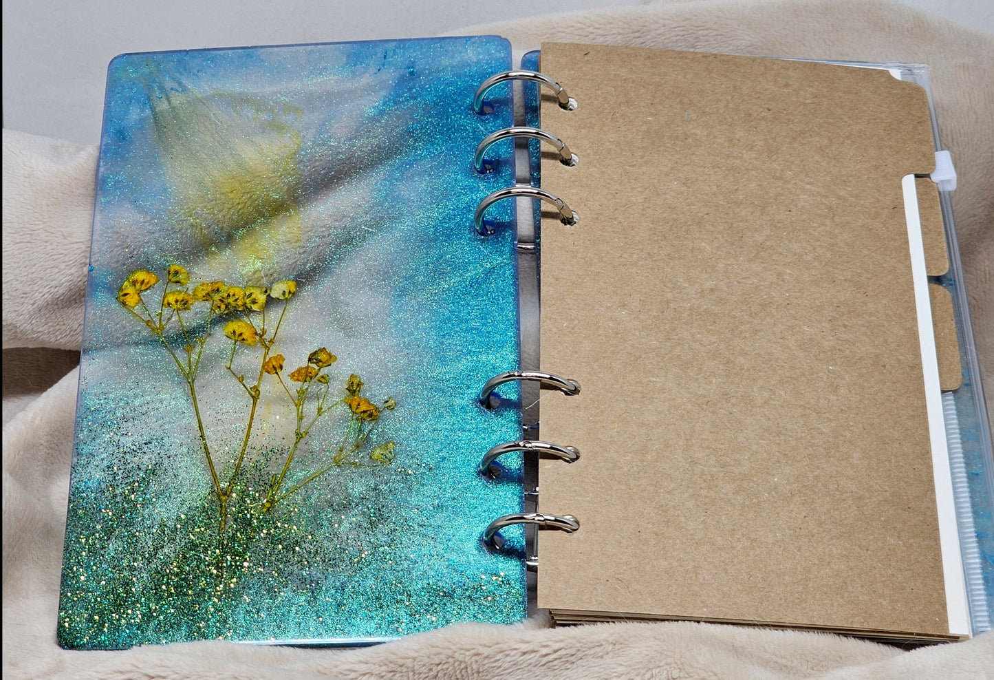 Notebook - Blue/Yellow Flowers