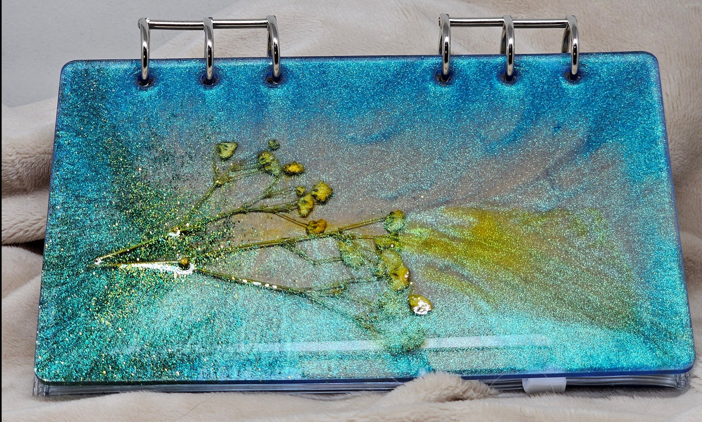 Notebook - Blue/Yellow Flowers