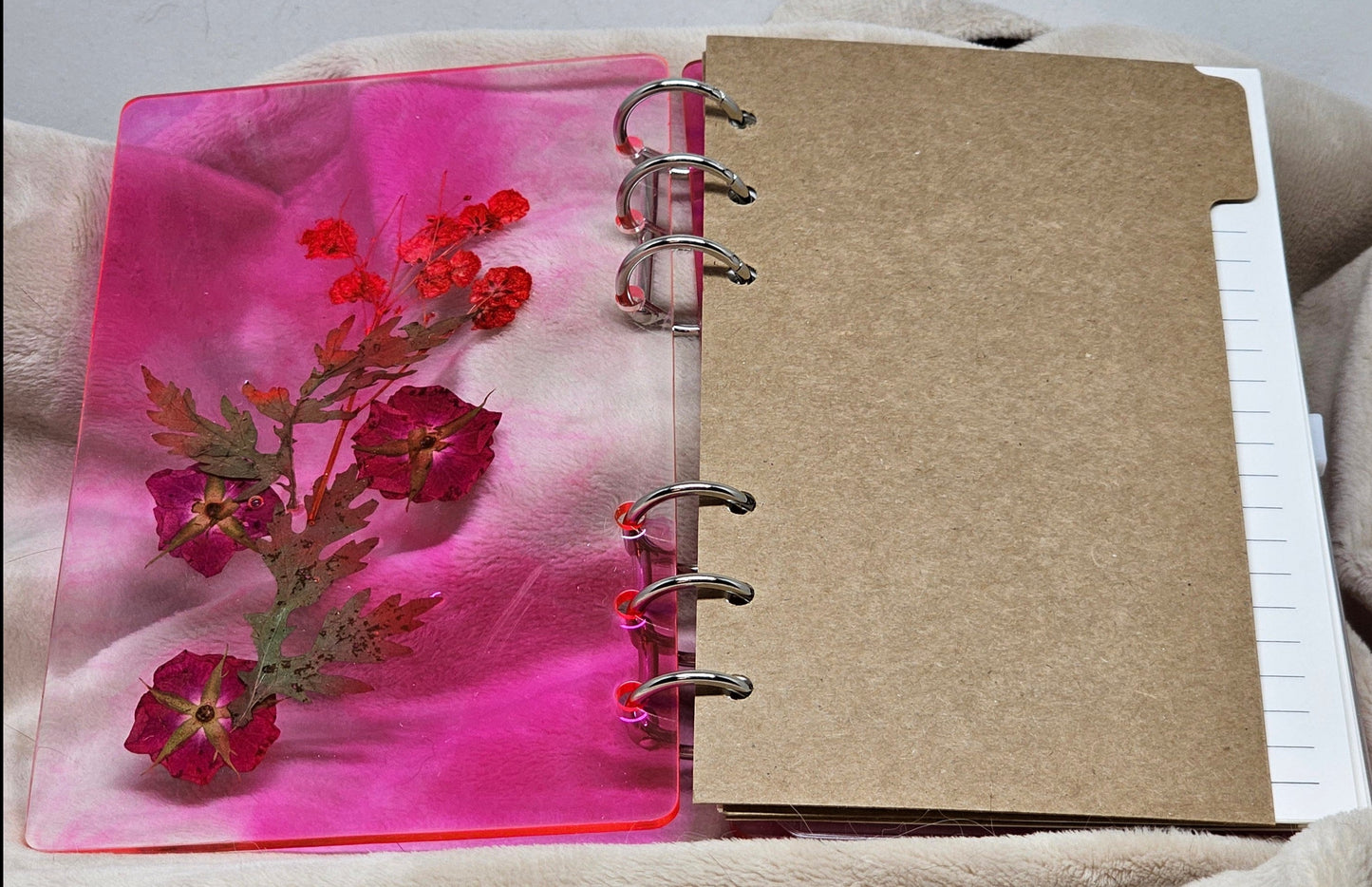 Notebook - Pink/Pink Flowers