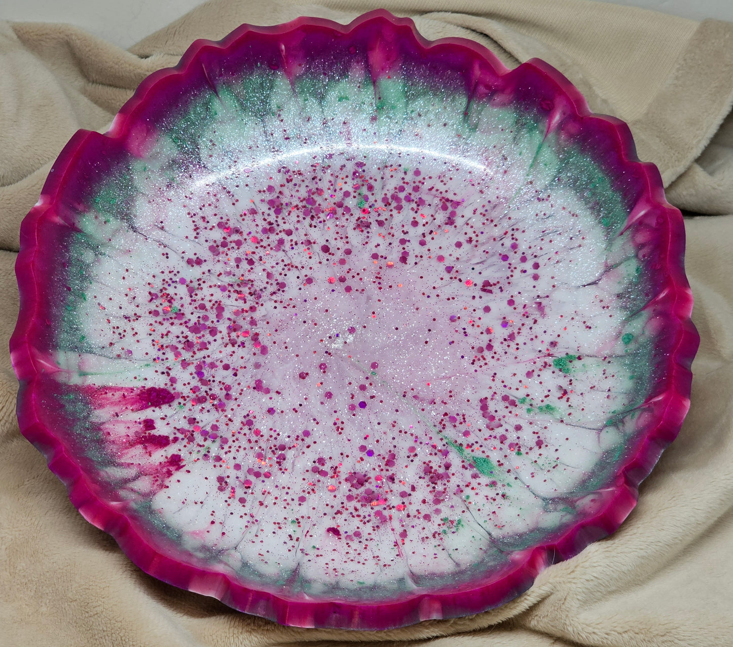 Bowl - Fuchsia/Turquoise