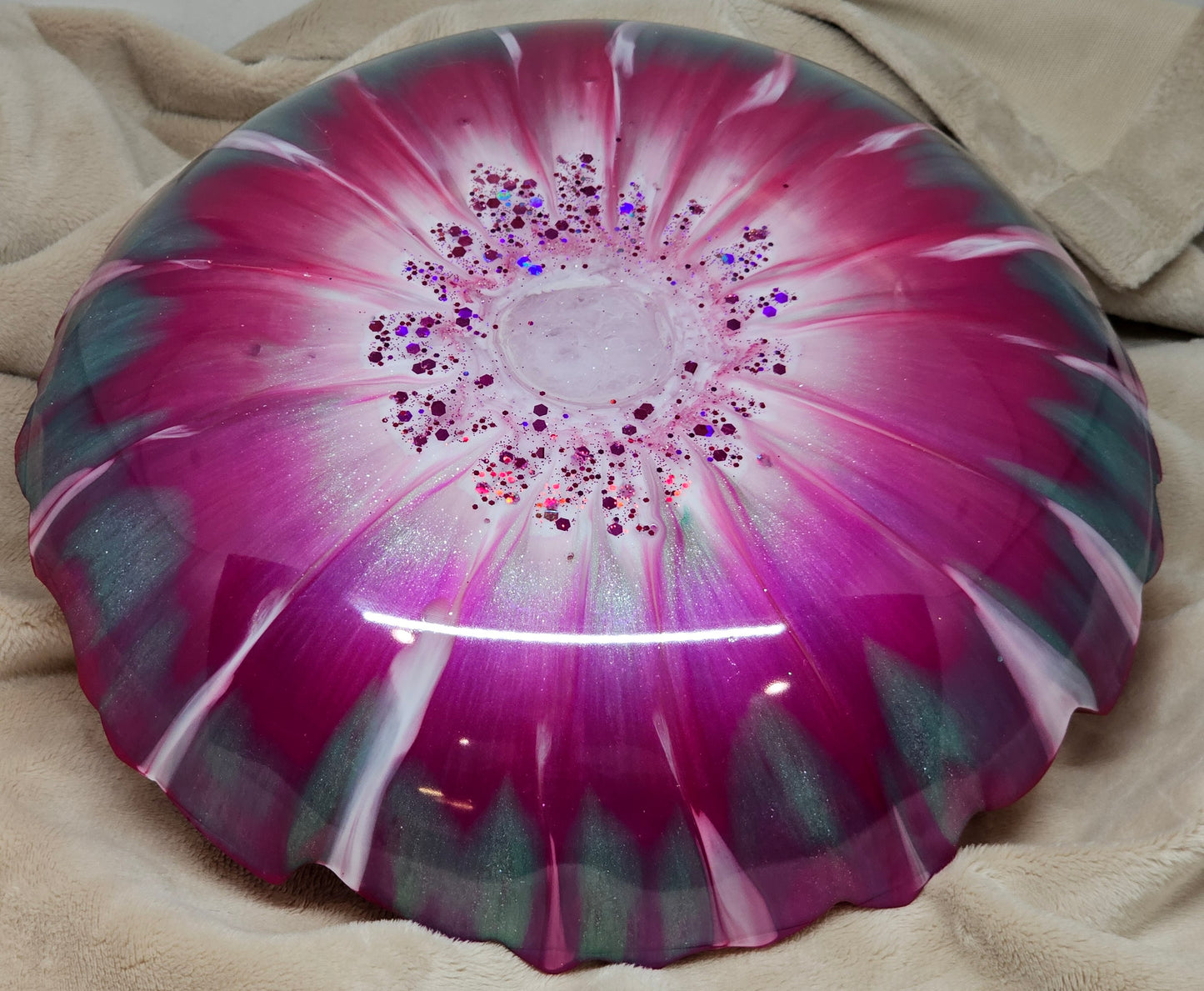 Bowl - Fuchsia/Turquoise