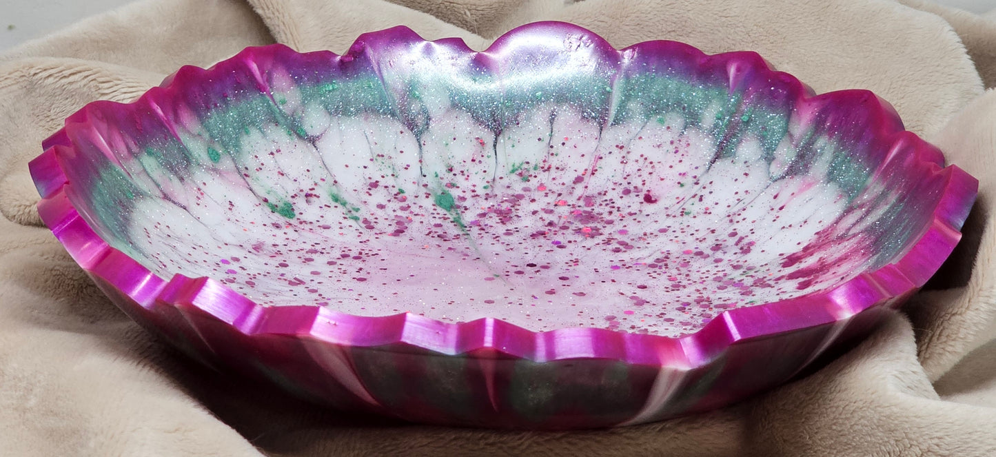 Bowl - Fuchsia/Turquoise