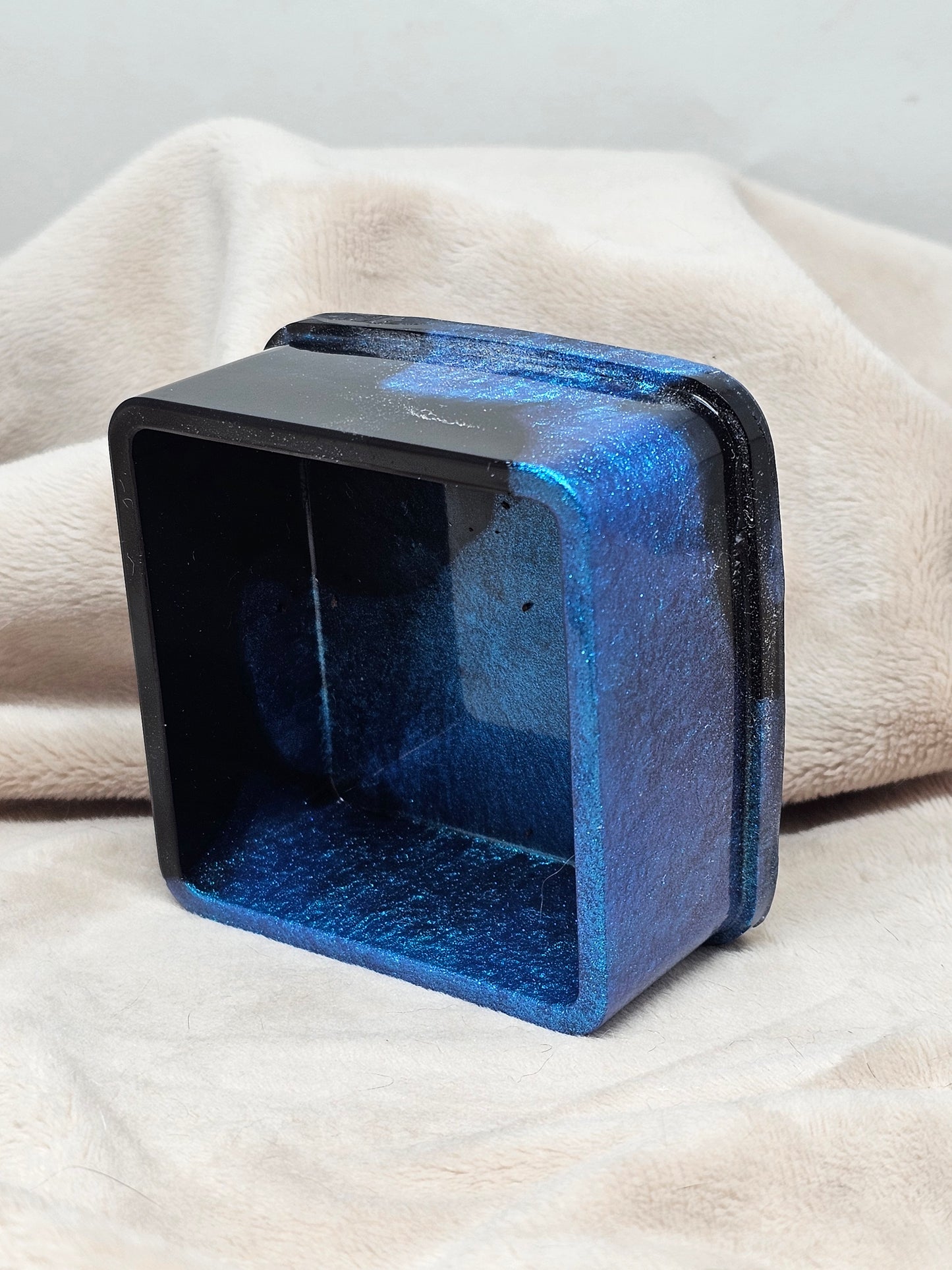 Votive/Planter - Blue & Black