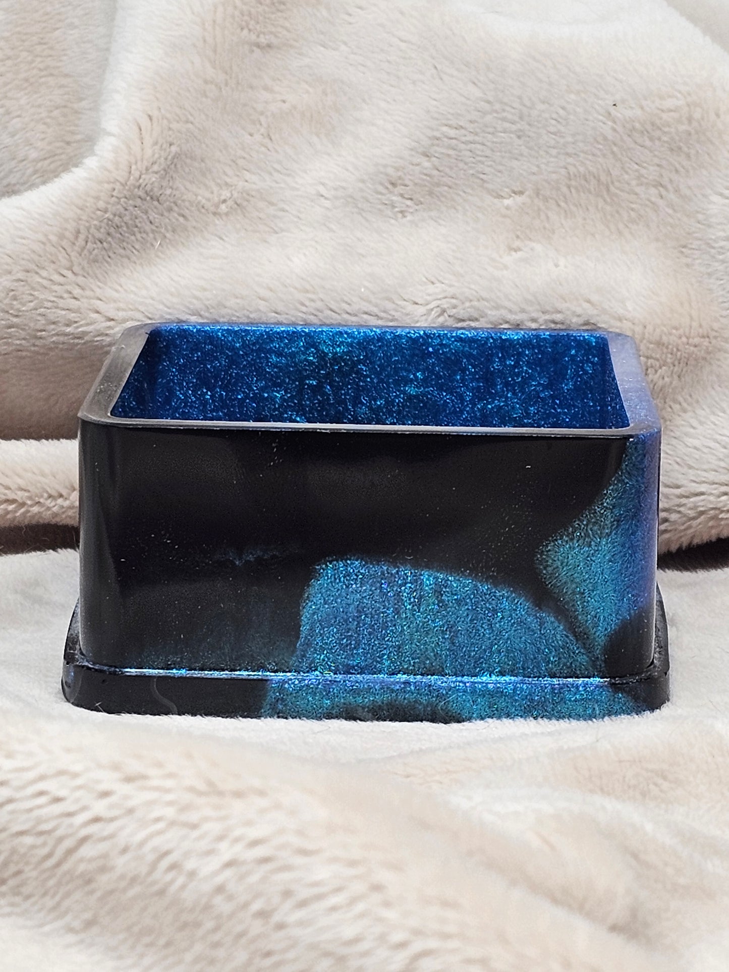 Votive/Planter - Blue & Black