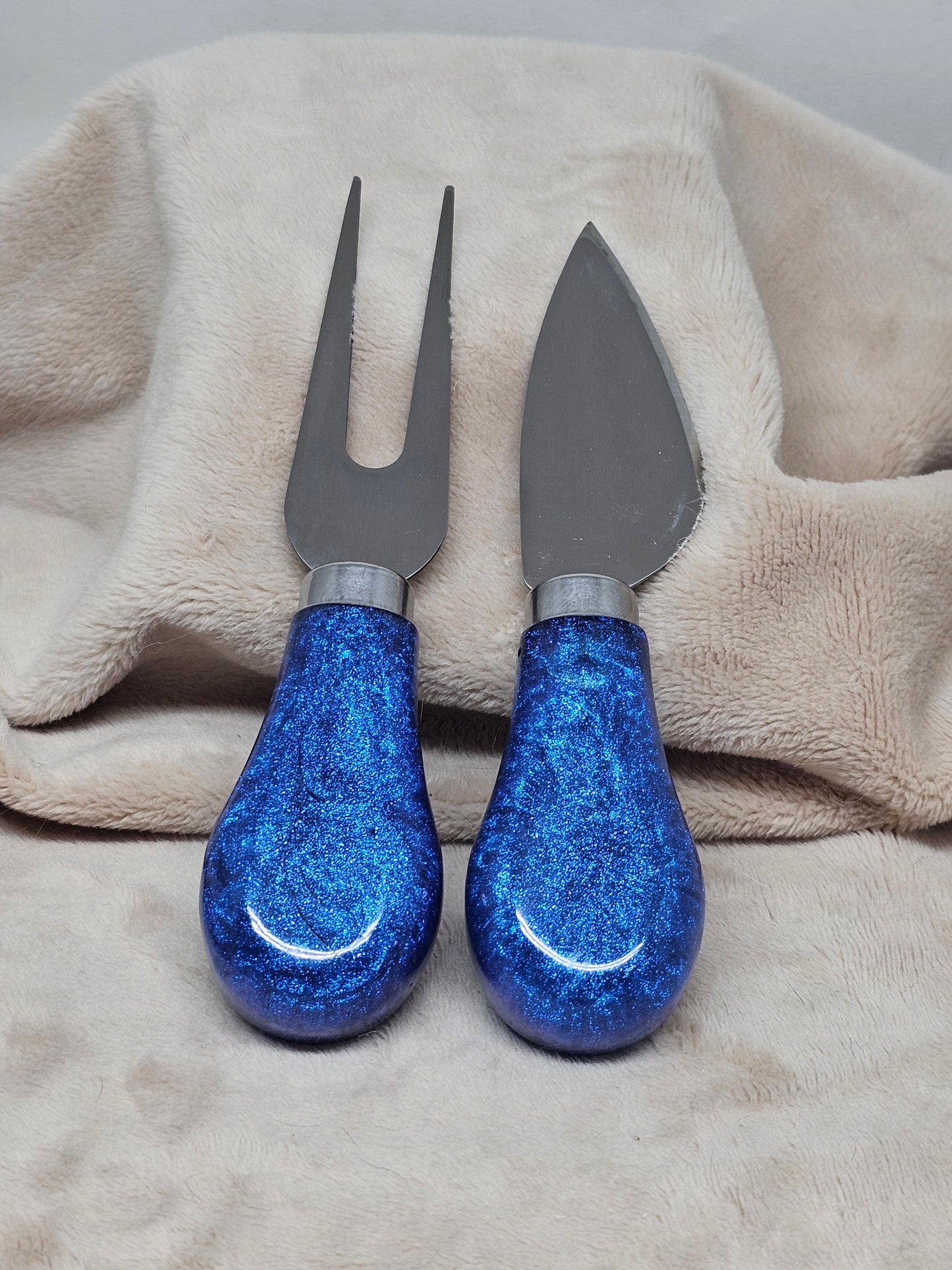 Cheese Knives (Set) - Shimmer Blue