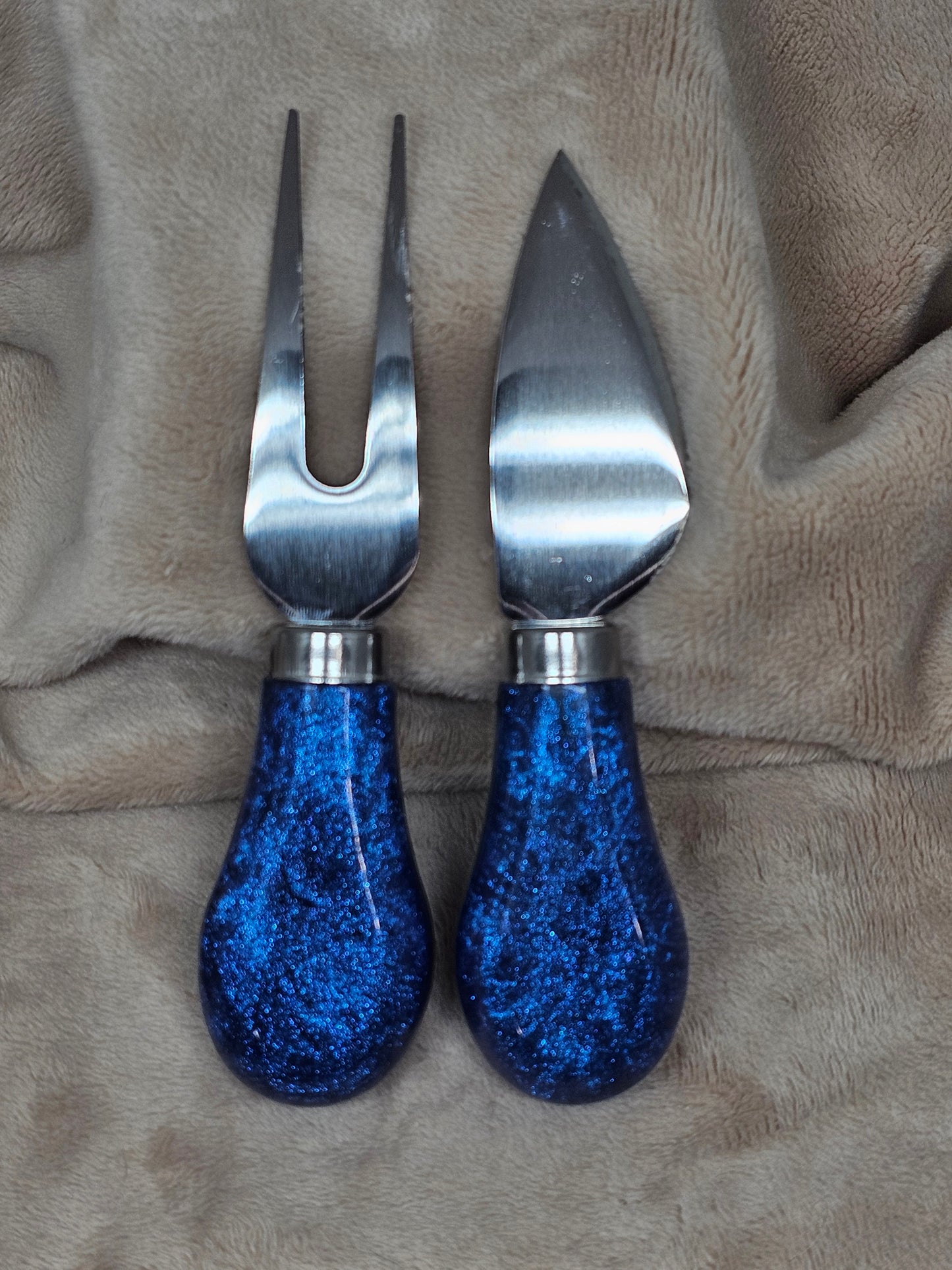 Cheese Knives (Set) - Shimmer Blue