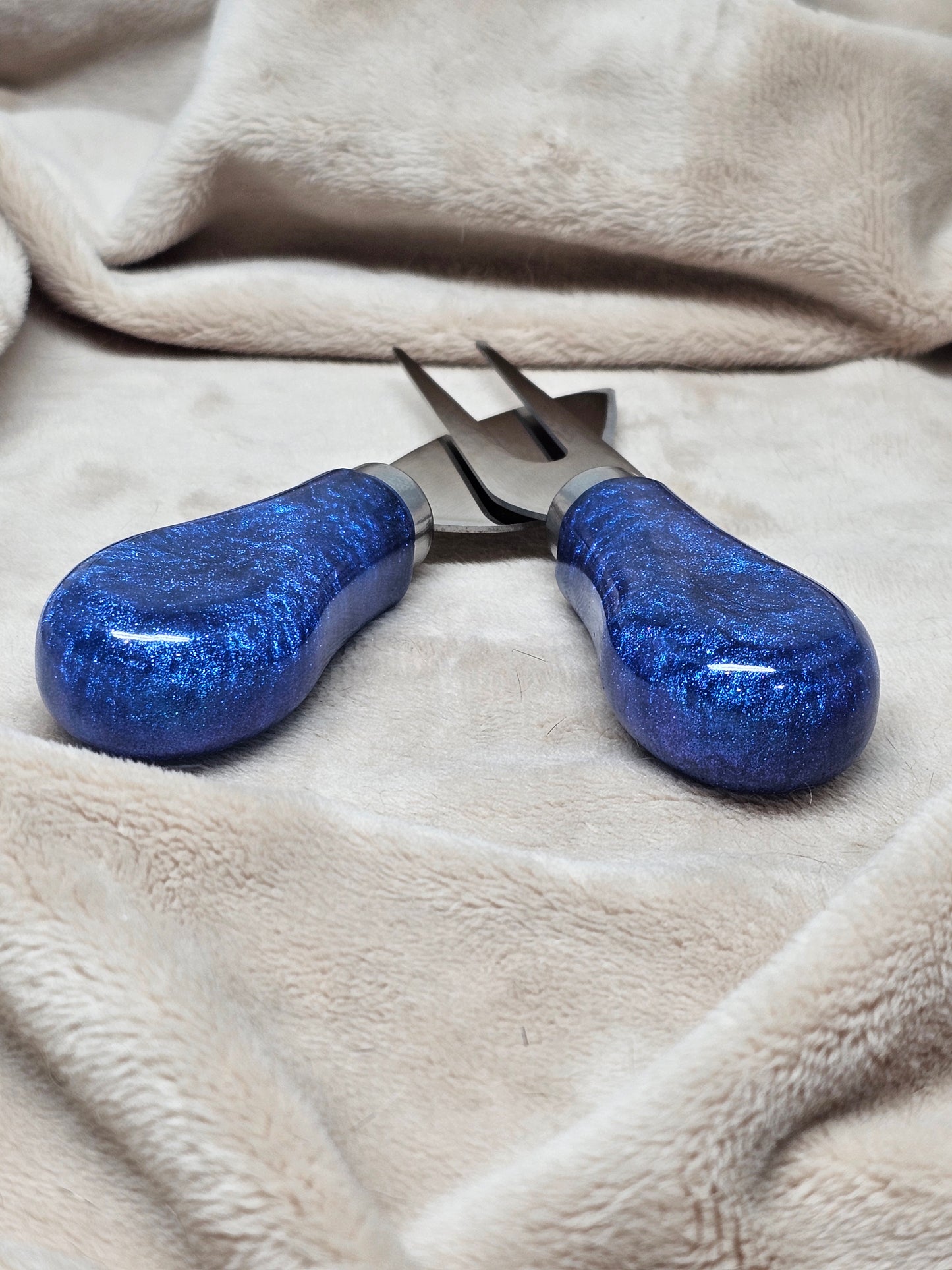 Cheese Knives (Set) - Shimmer Blue