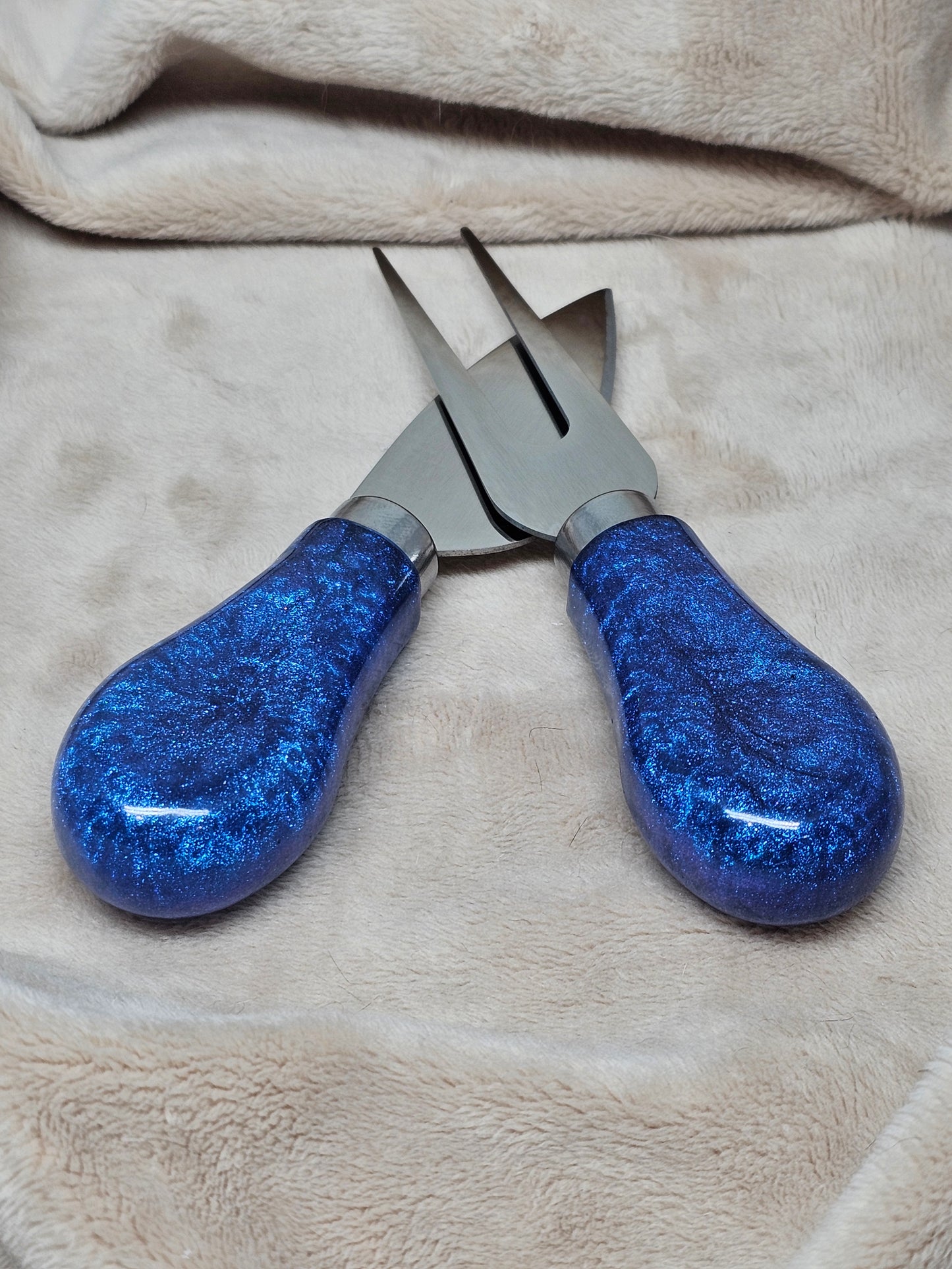 Cheese Knives (Set) - Shimmer Blue