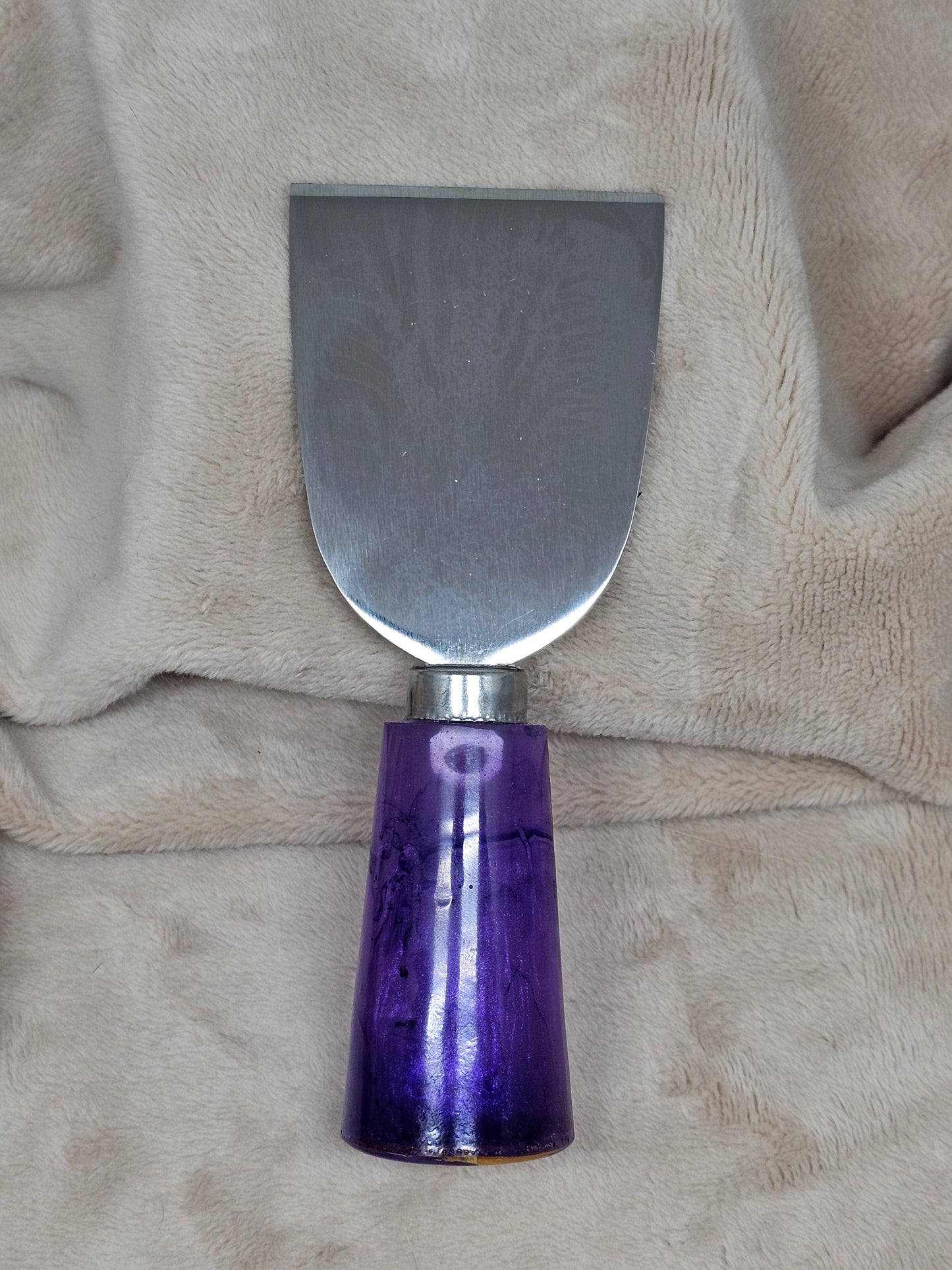 Cheese Knife - Shimmer Purple/Yellow Flower