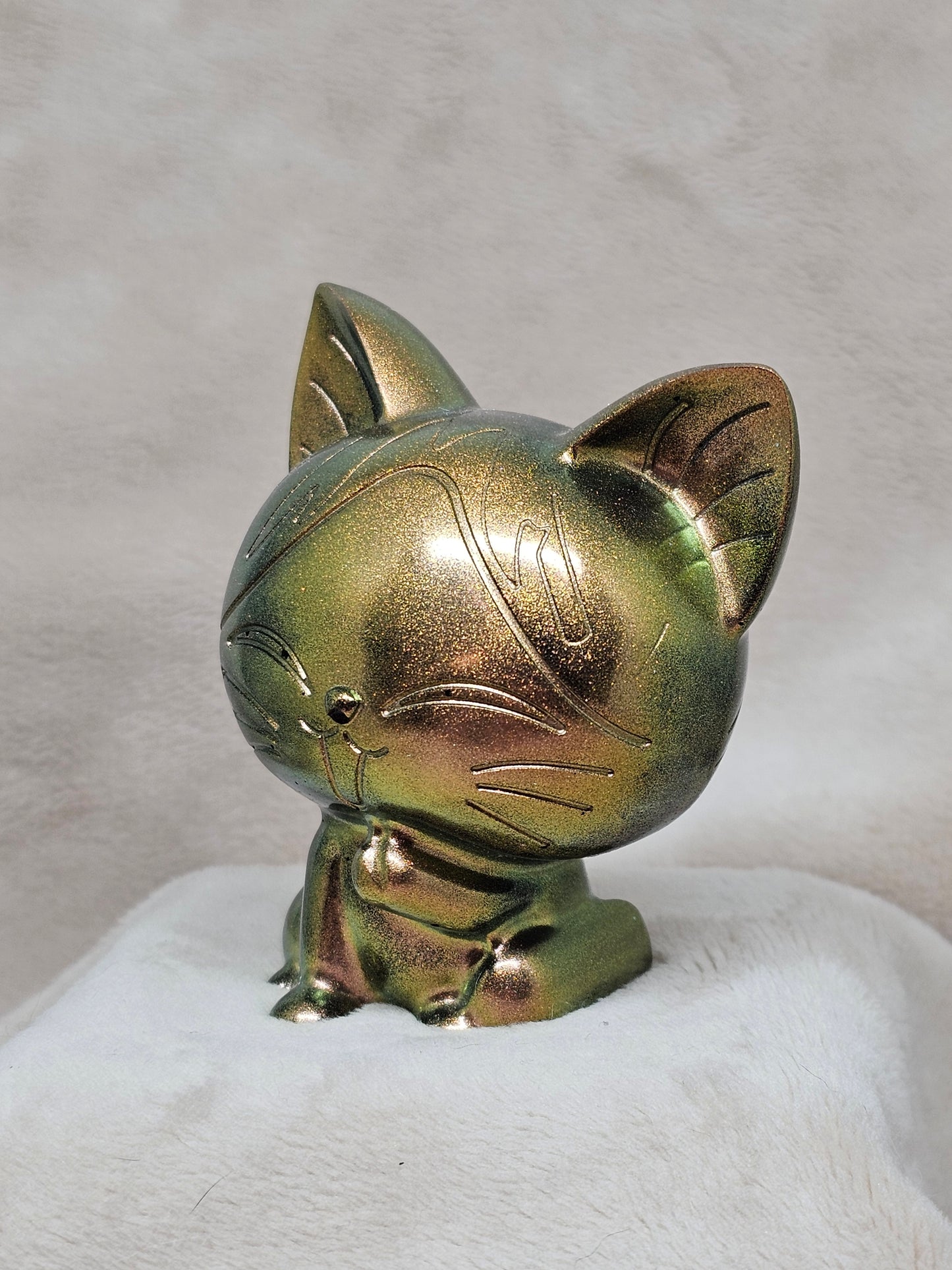 Figurine-Gold Cat