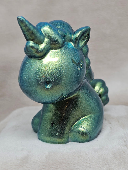 Figurine-Green Unicorn