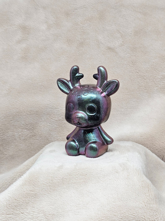 Figurine-Purple Reindeer