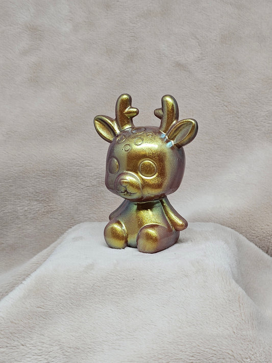 Figurine-Gold Reindeer