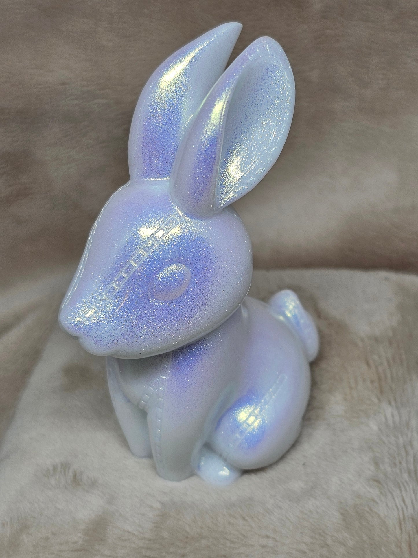 Figurine-White Sparkle Rabbit