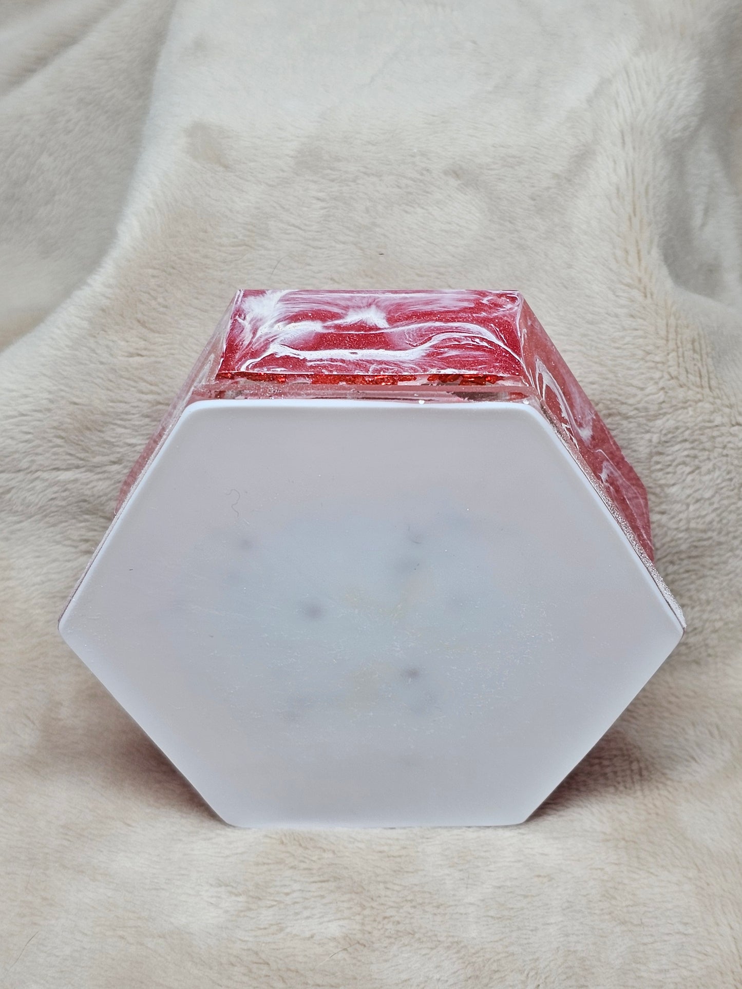 Votive/Planter - Red & White