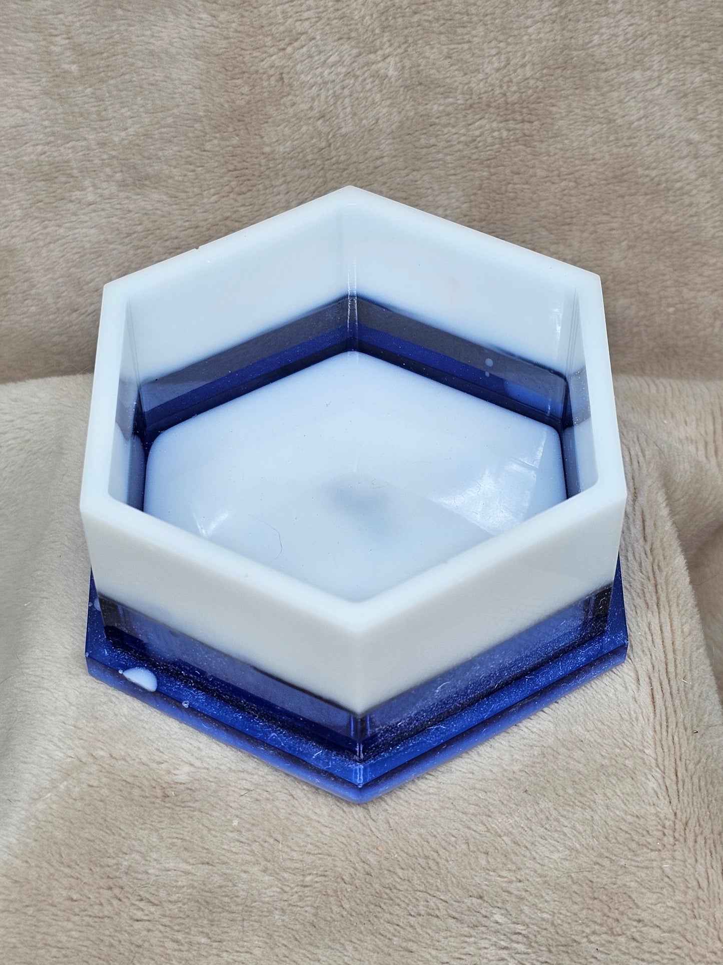 Votive/Planter - Blue & White