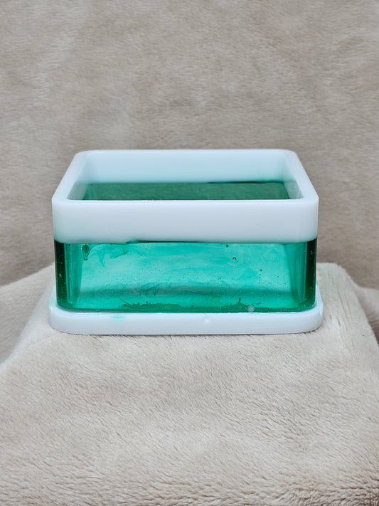 Votive/Planter - Turquoise & White