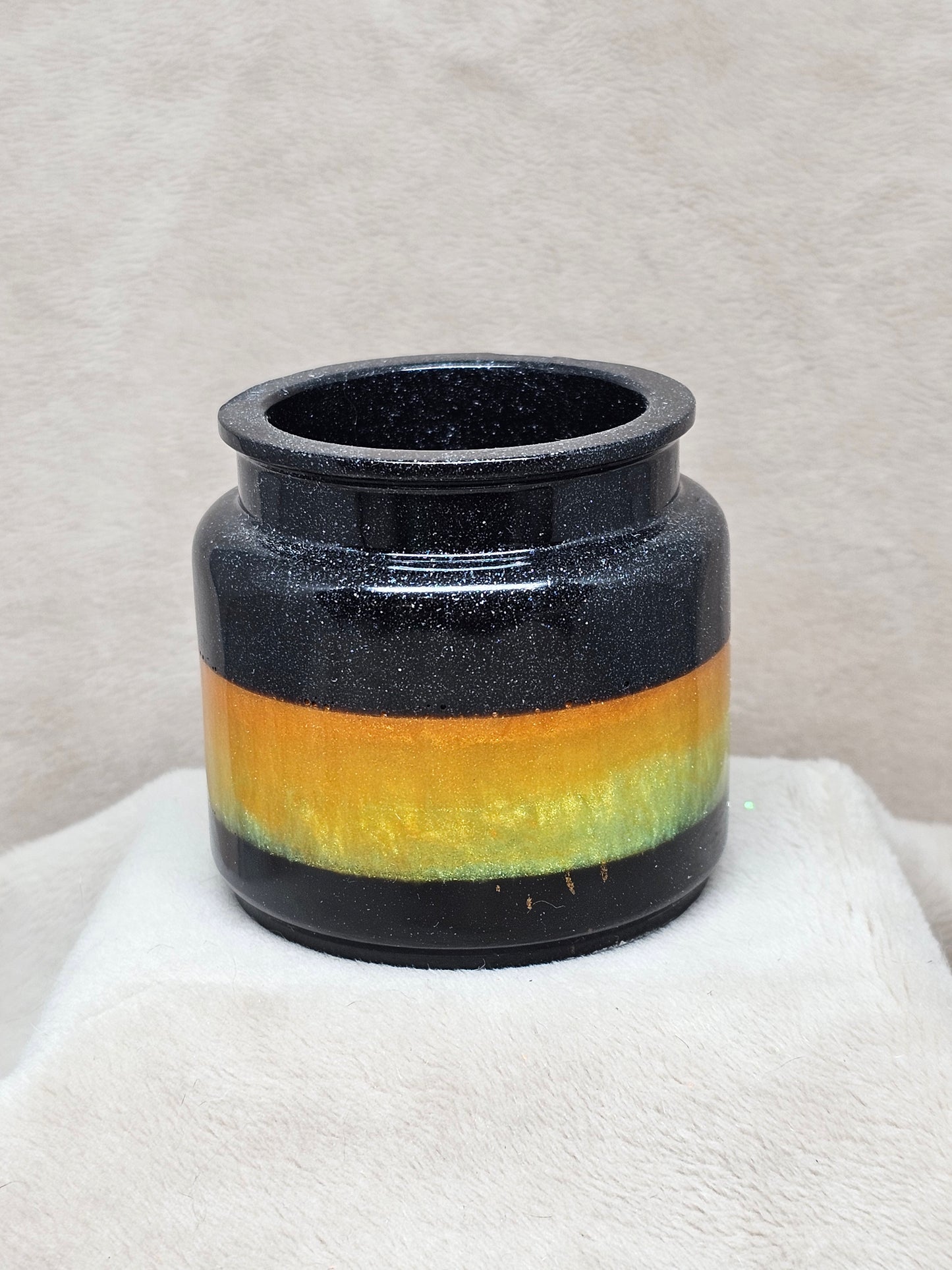 Votive/Planter - Orange & Yellow